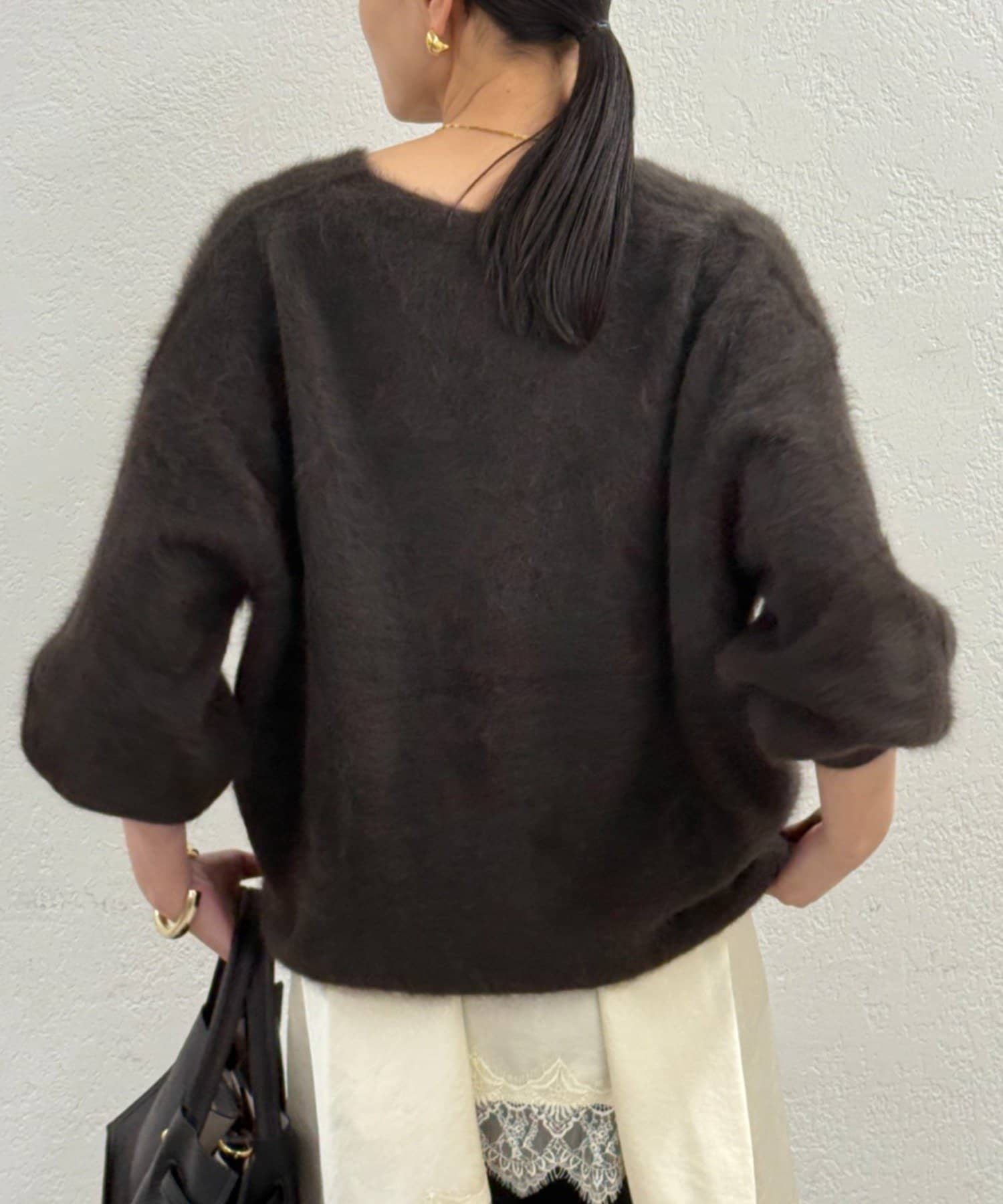 LOUNGEDRESS(ラウンジドレス) 【店頭人気NO.1！】FURカシミヤVニット