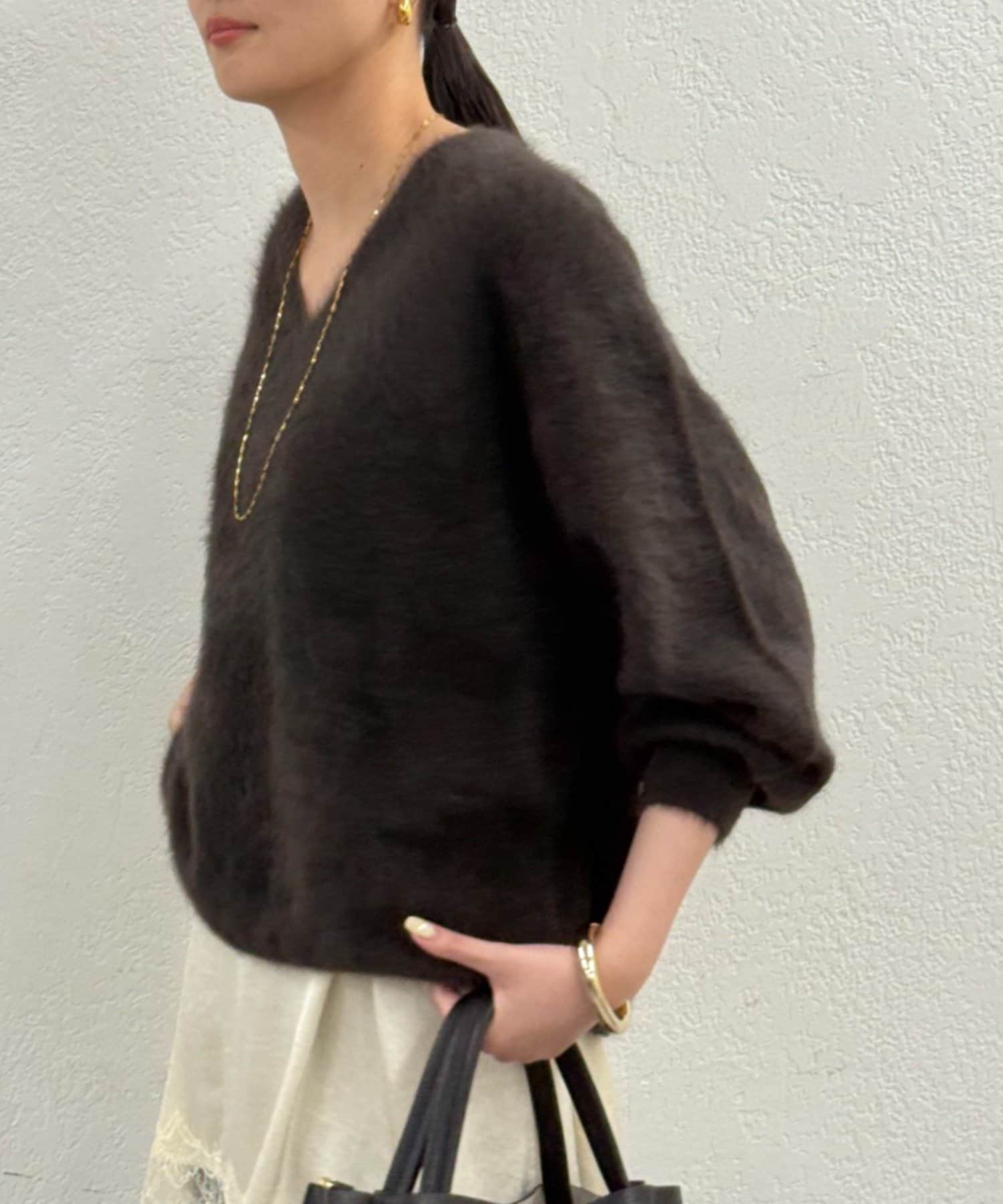 LOUNGEDRESS(ラウンジドレス) 【店頭人気NO.1！】FURカシミヤVニット