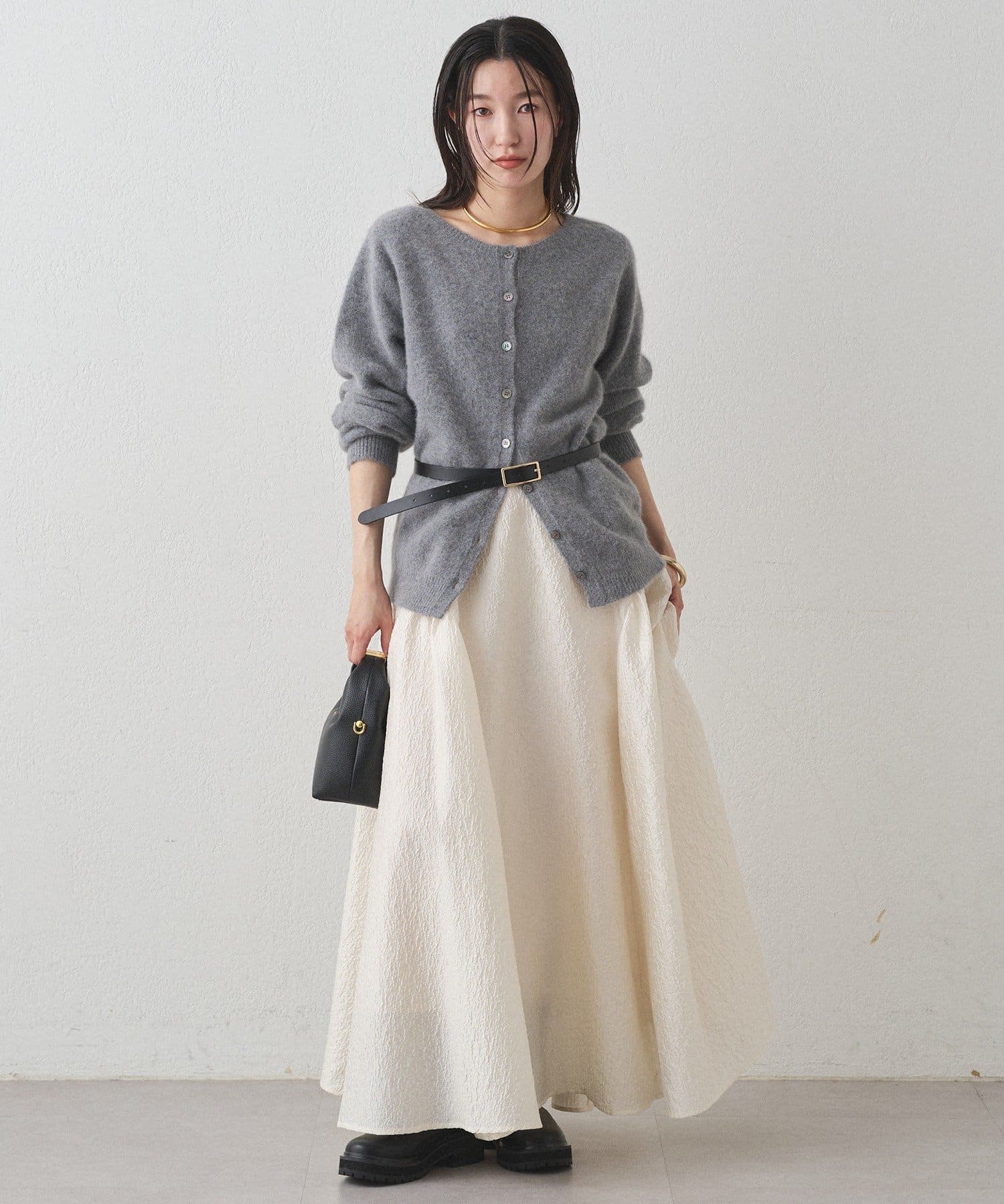新品　LOUNGEDRES ラウンジドレス FURカシミヤ　2WAYニット　モカ 新品タグ付きLOUNGEDRESS(ラウンジドレス)FURカシミヤ2WAYニット