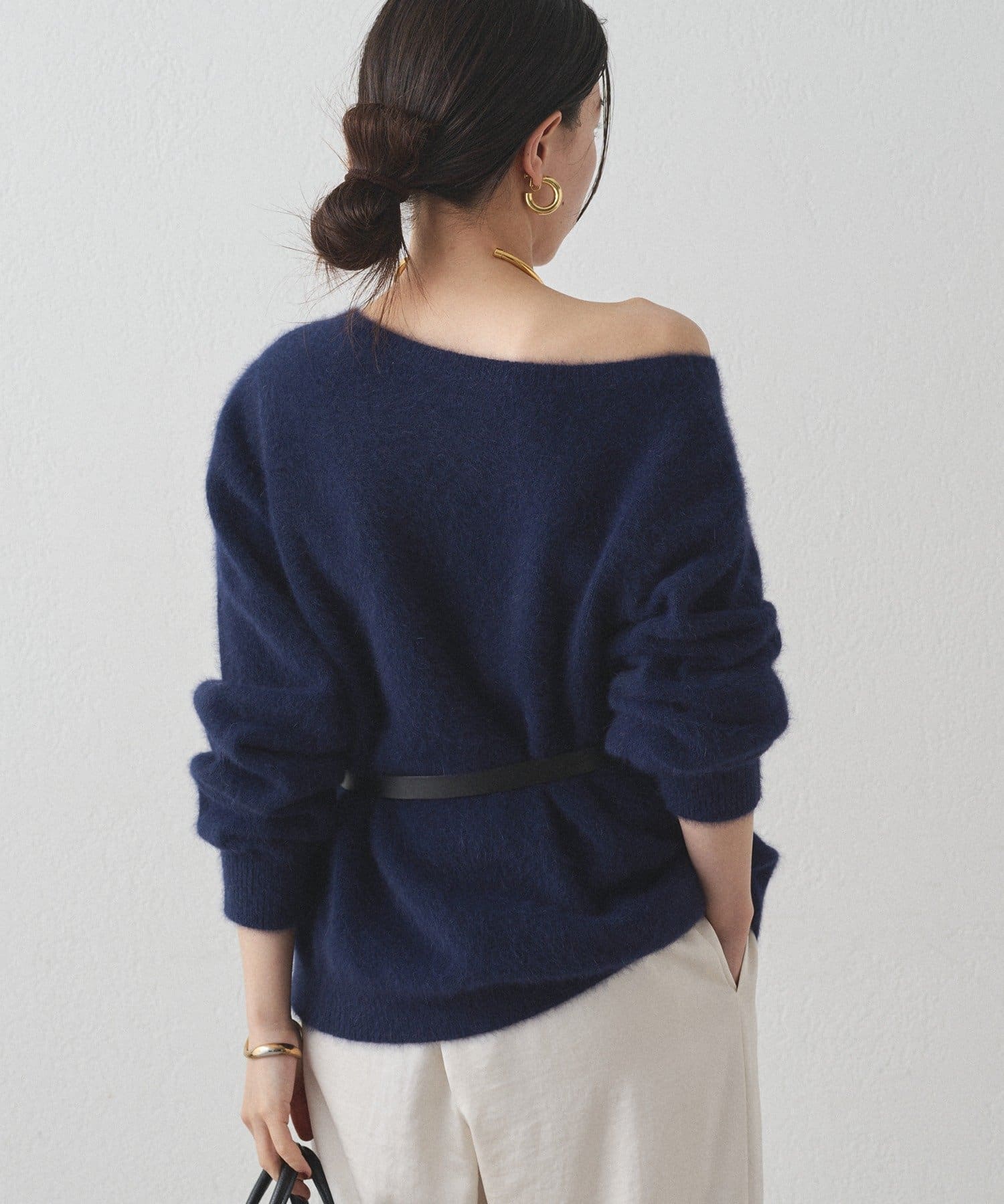 LOUNGEDRESS(ラウンジドレス) FURウール2WAYニットカーデ