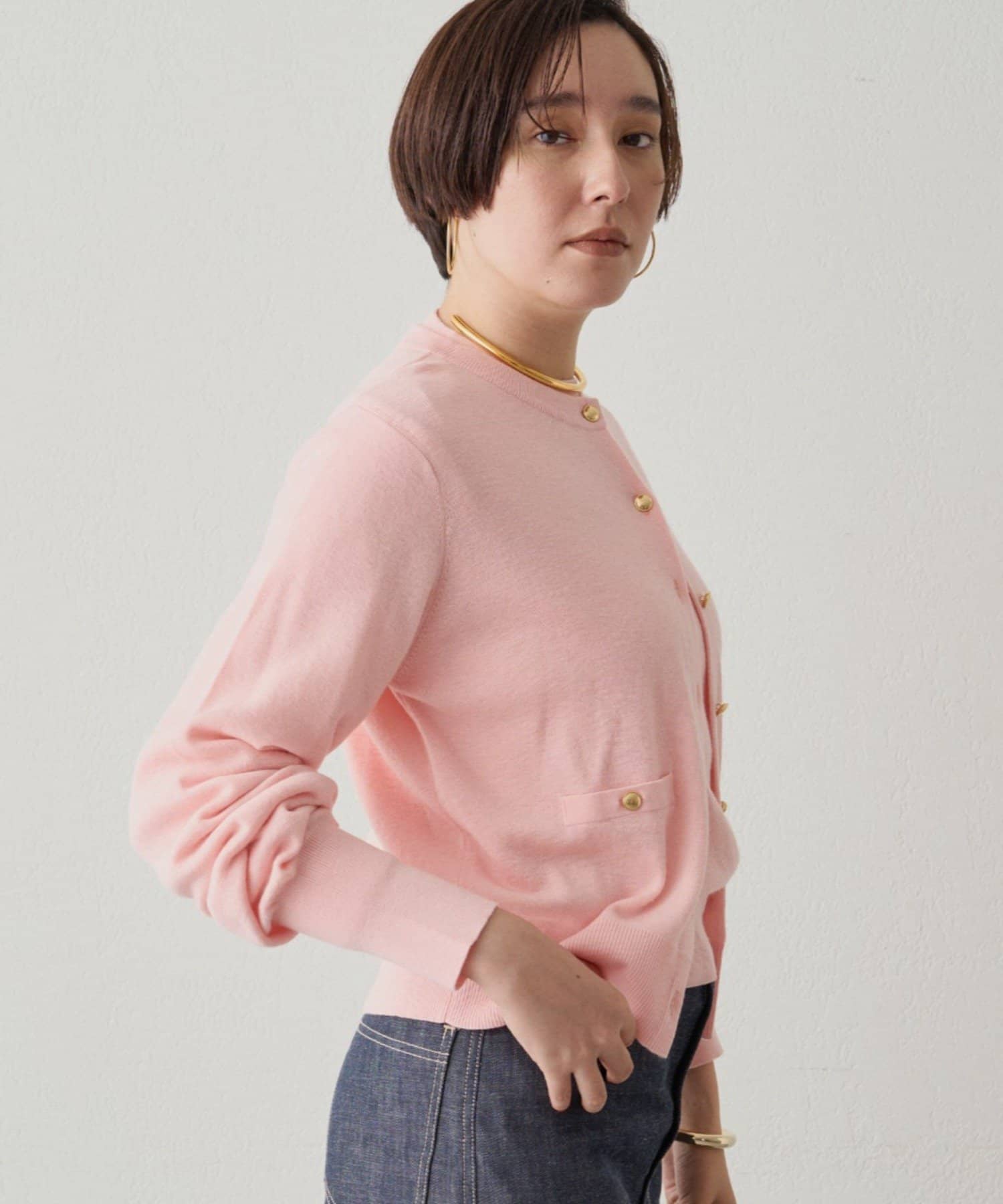 LOUNGEDRESS(ラウンジドレス) ウールカシミヤニットカーデ