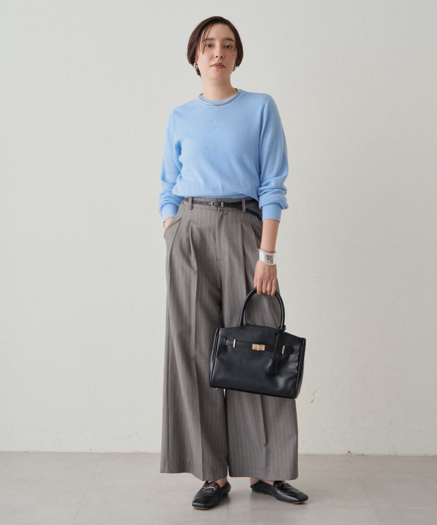 新品★ LOUNGEDRESS(ラウンジドレス) ウールクルーネックニット ウールカシミヤクルーニット | LOUNGEDRESS(ラウンジドレス