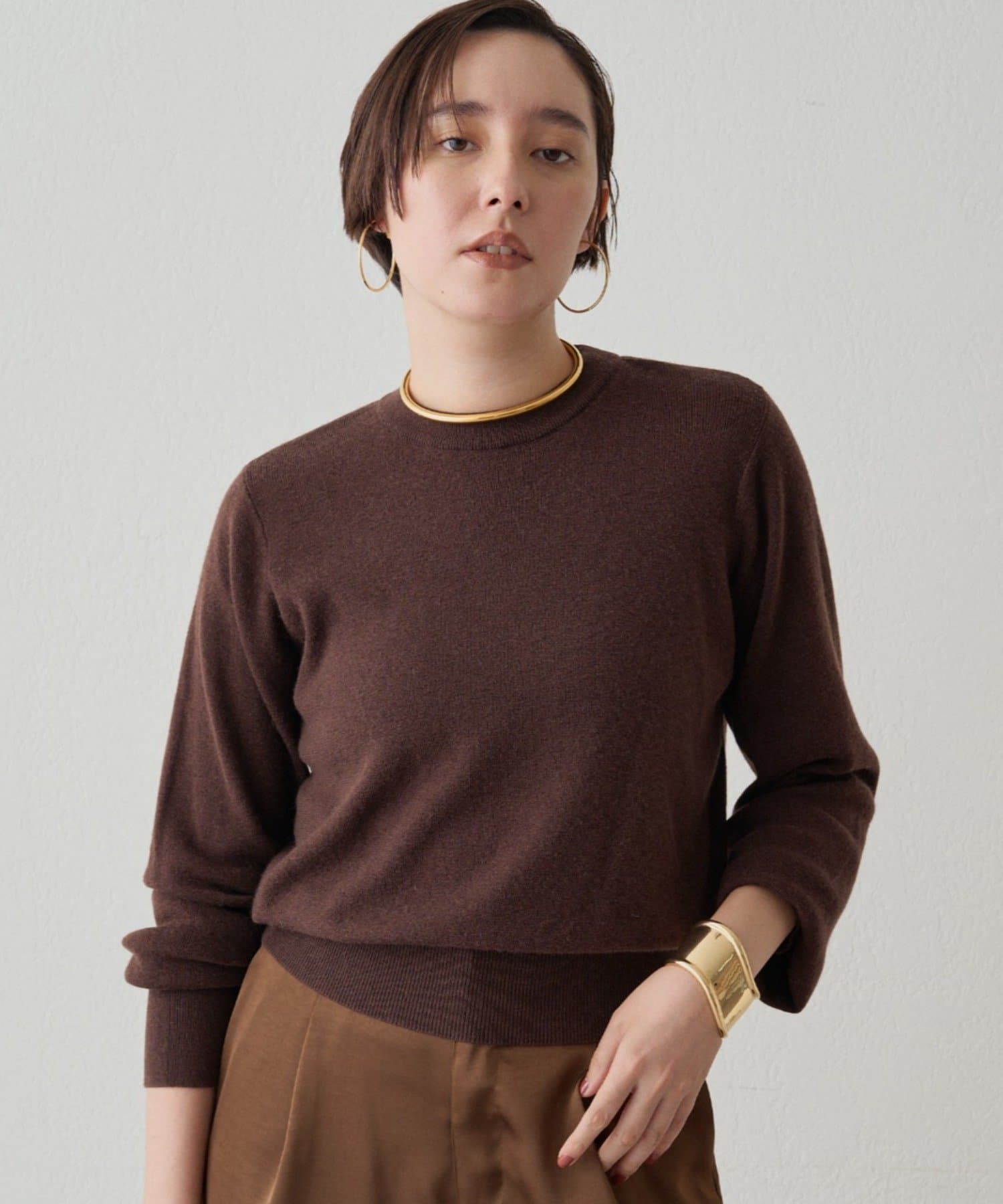 LOUNGEDRESS(ラウンジドレス) ウールカシミヤクルーニット