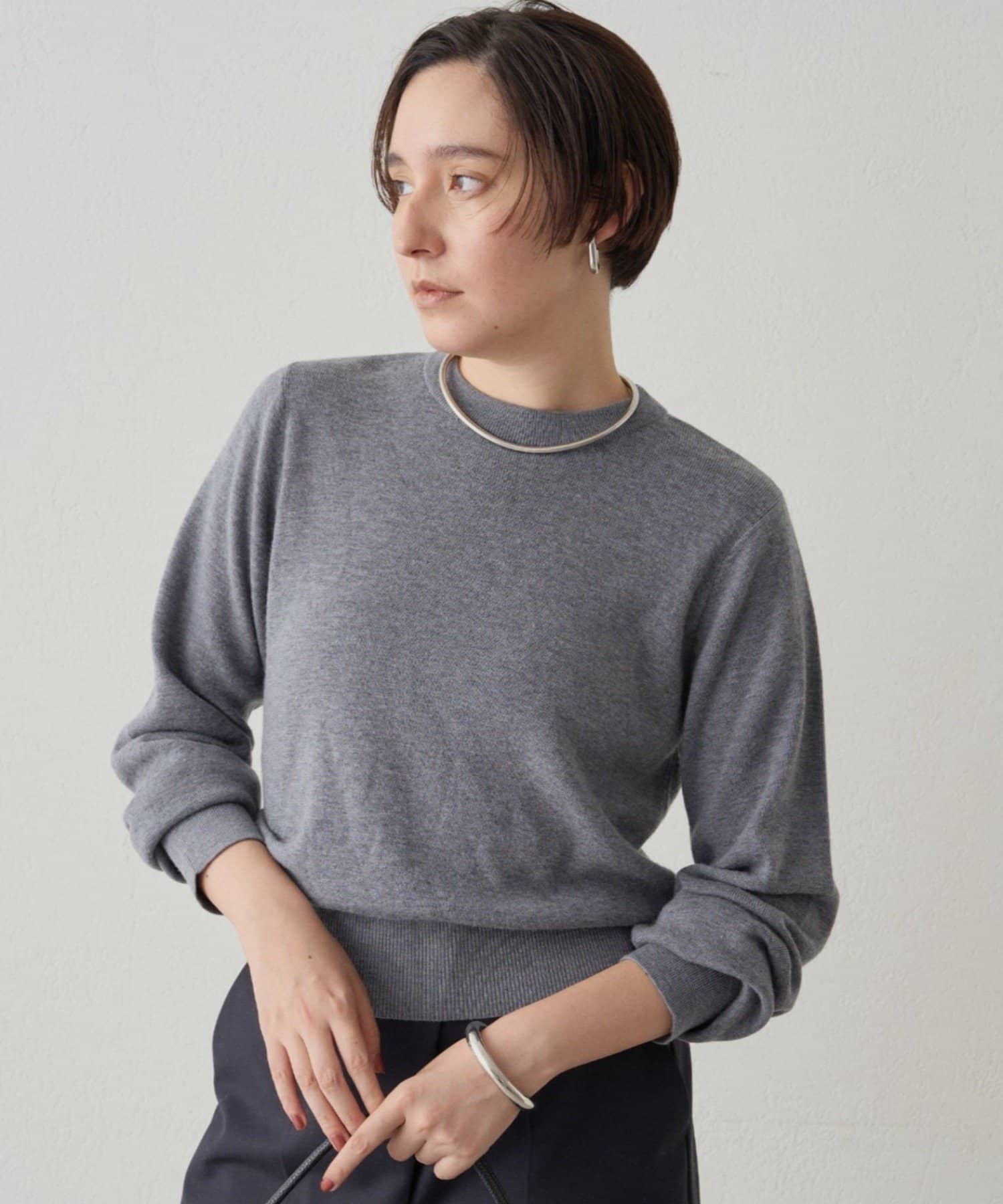 LOUNGEDRESS(ラウンジドレス) ウールカシミヤクルーニット