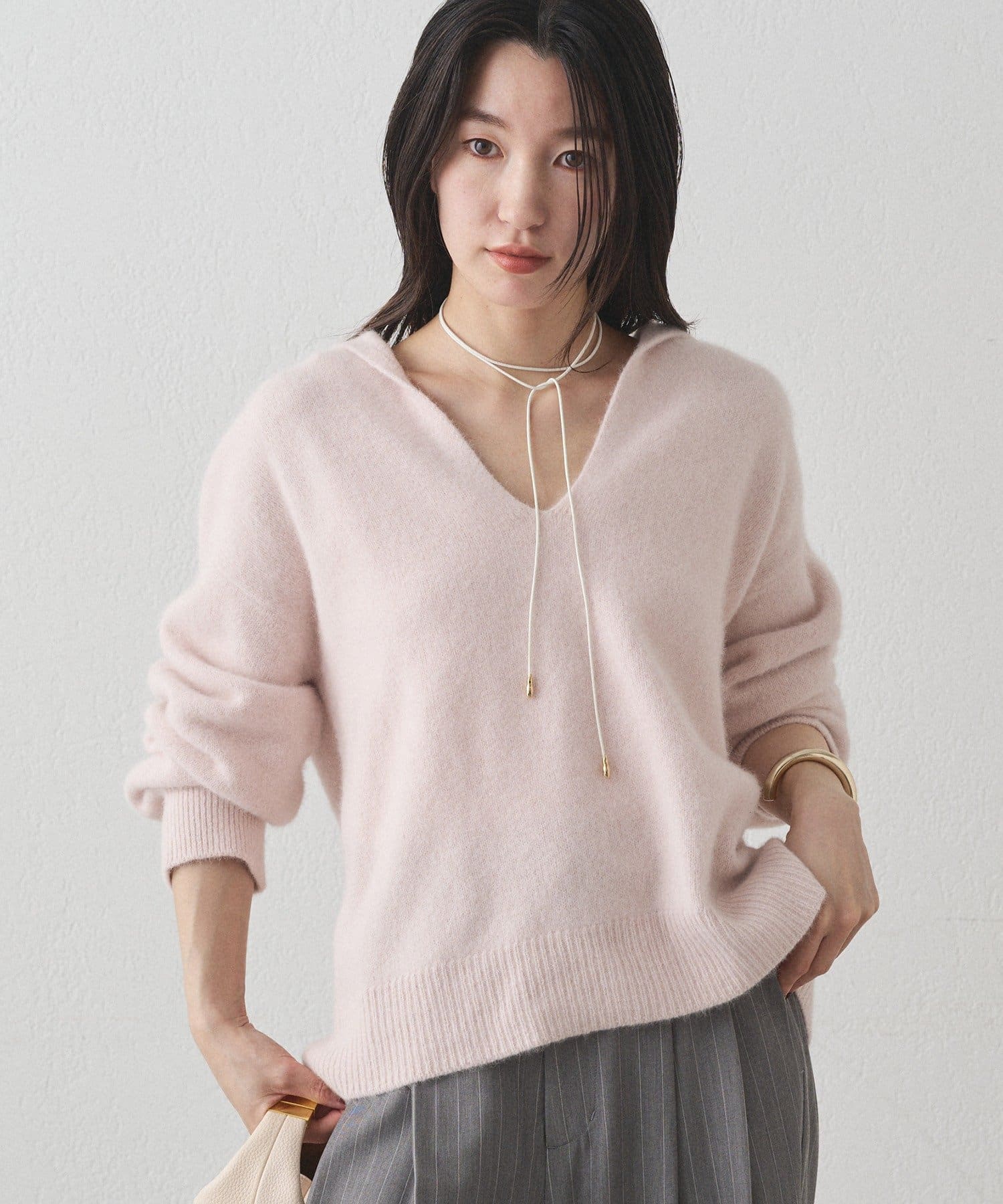 LOUNGEDRESS(ラウンジドレス) FURウールスキッパーニット
