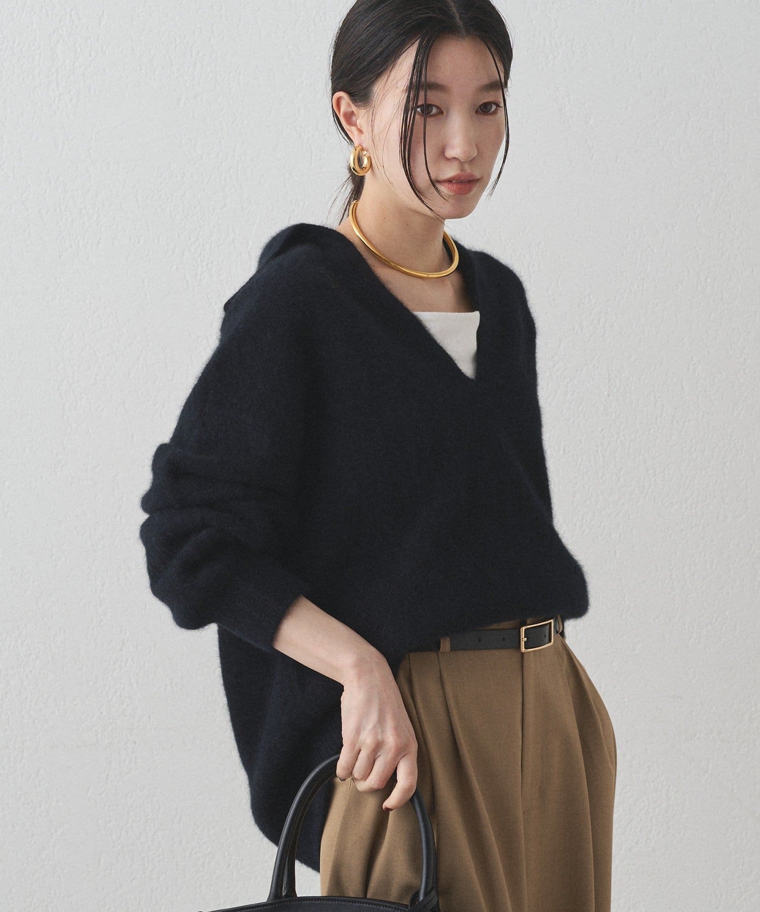 LOUNGEDRESS(ラウンジドレス) FURウールスキッパーニット