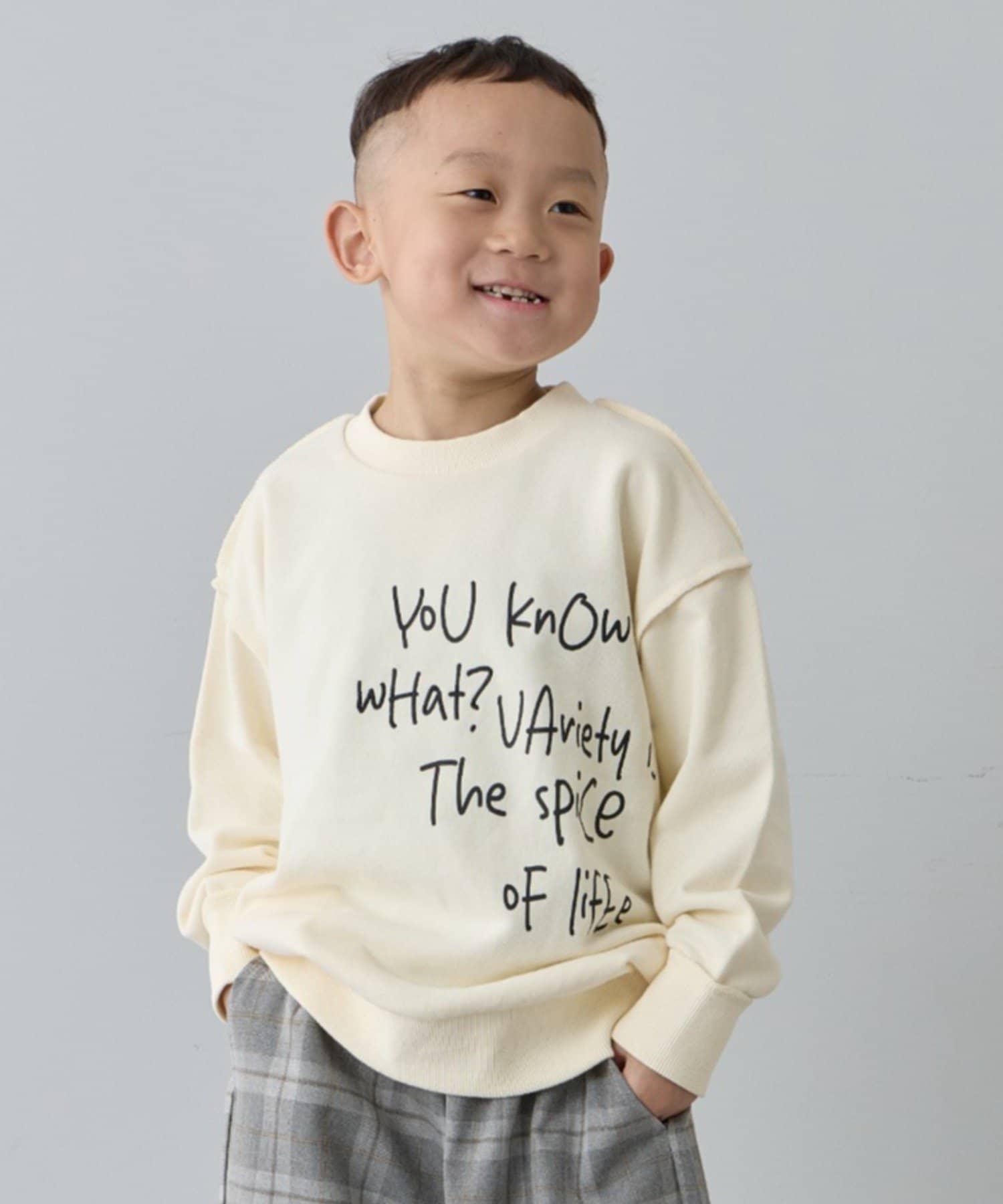 CIAOPANIC TYPY(チャオパニックティピー) 【KIDS】【男女兼用】ポイントロゴ刺繍オーバースウェット