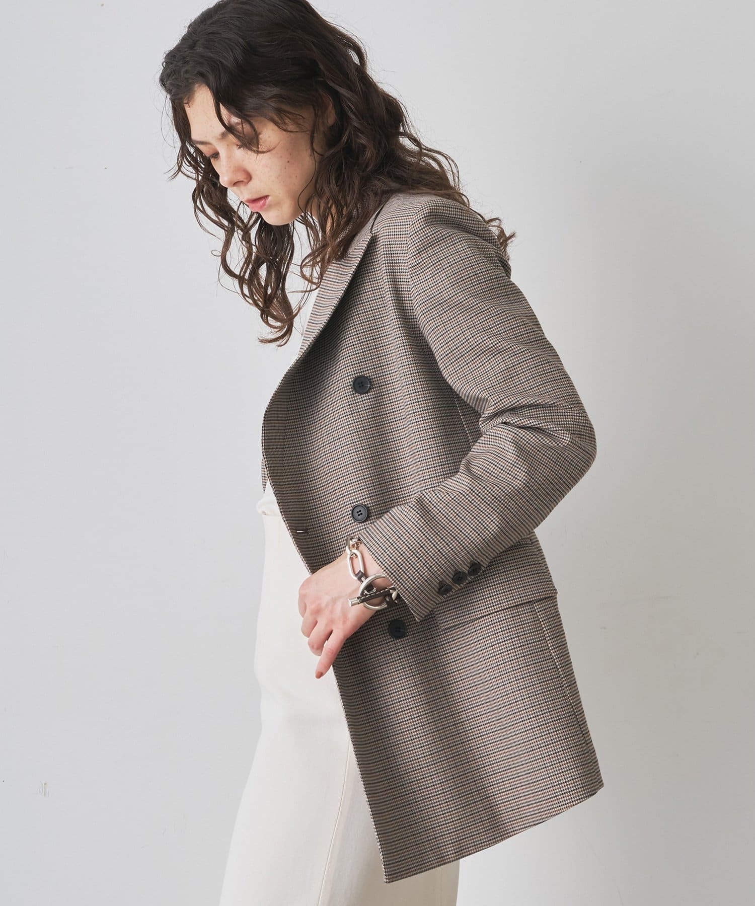 Whim Gazette ウィムガゼット　ジャケット　コート　チェック柄 ガンクラブチェックジャケット | Whim Gazette(ウィム ガゼット