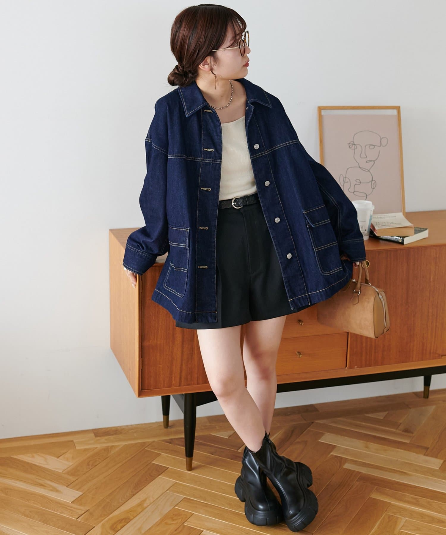 DISCOAT(ディスコート) 厚底ストレッチショートブーツ《詳細動画あり》