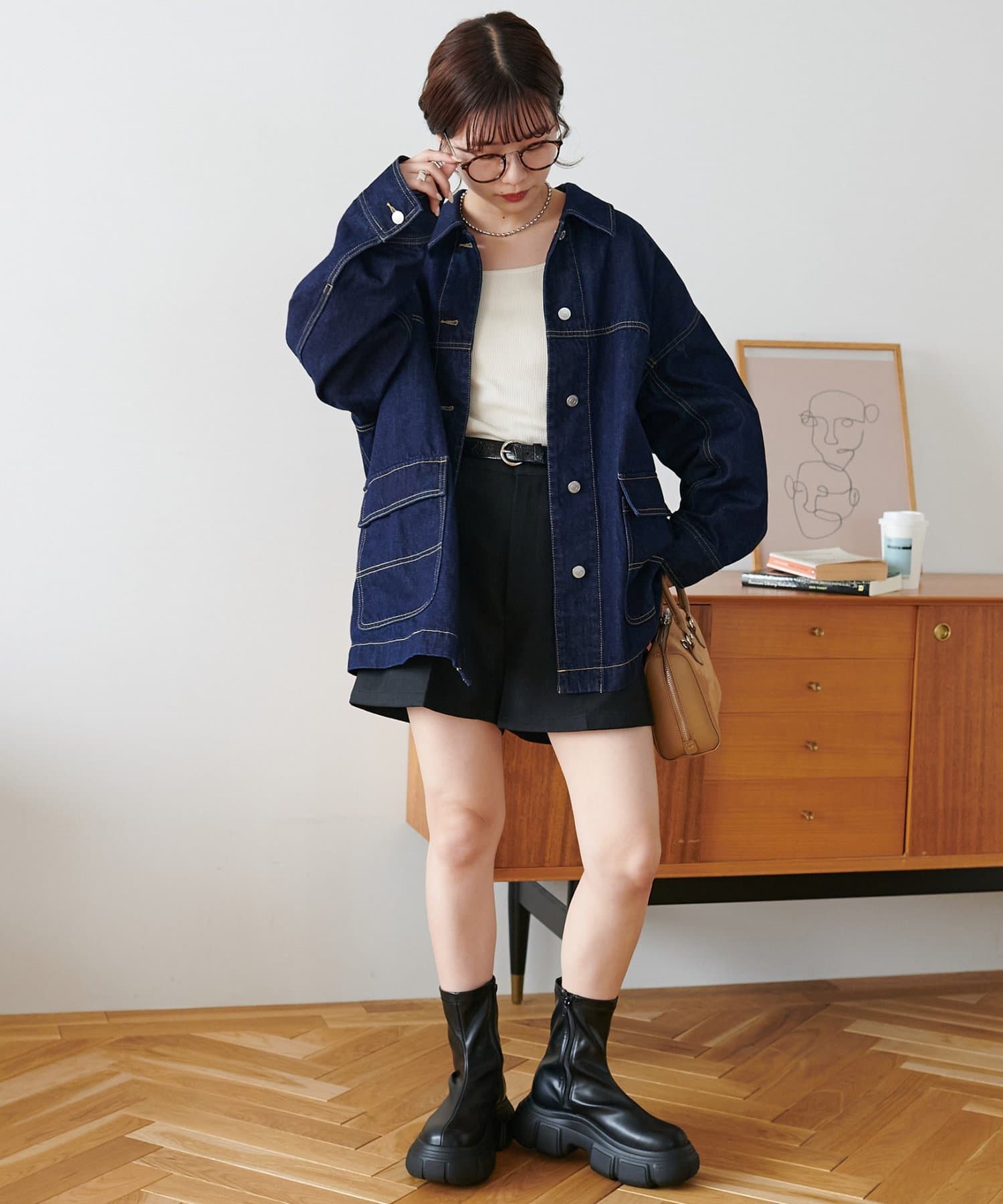 DISCOAT(ディスコート) 厚底ストレッチショートブーツ《詳細動画あり》