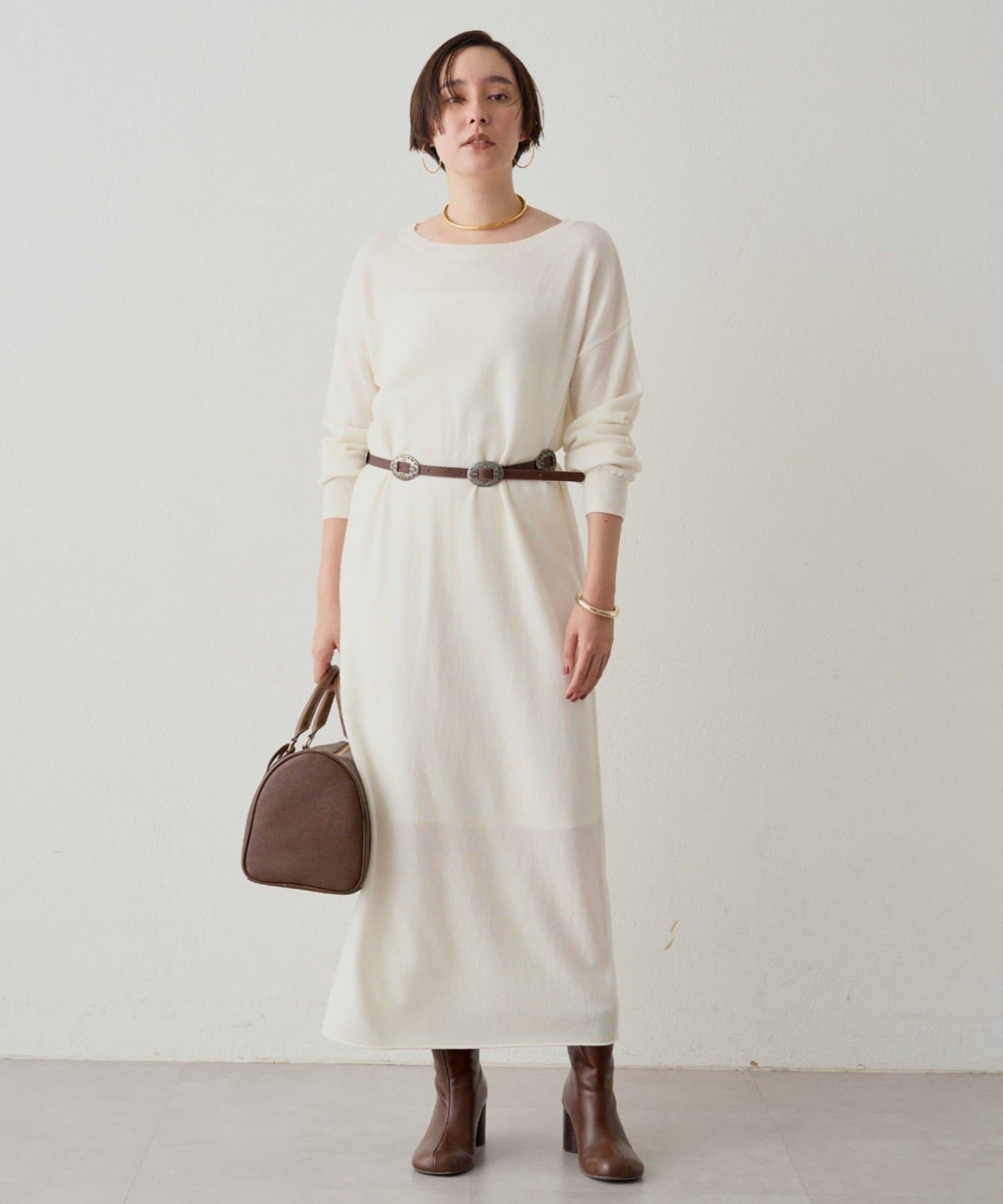 LOUNGEDRESS(ラウンジドレス) ウールカシミヤニットワンピース