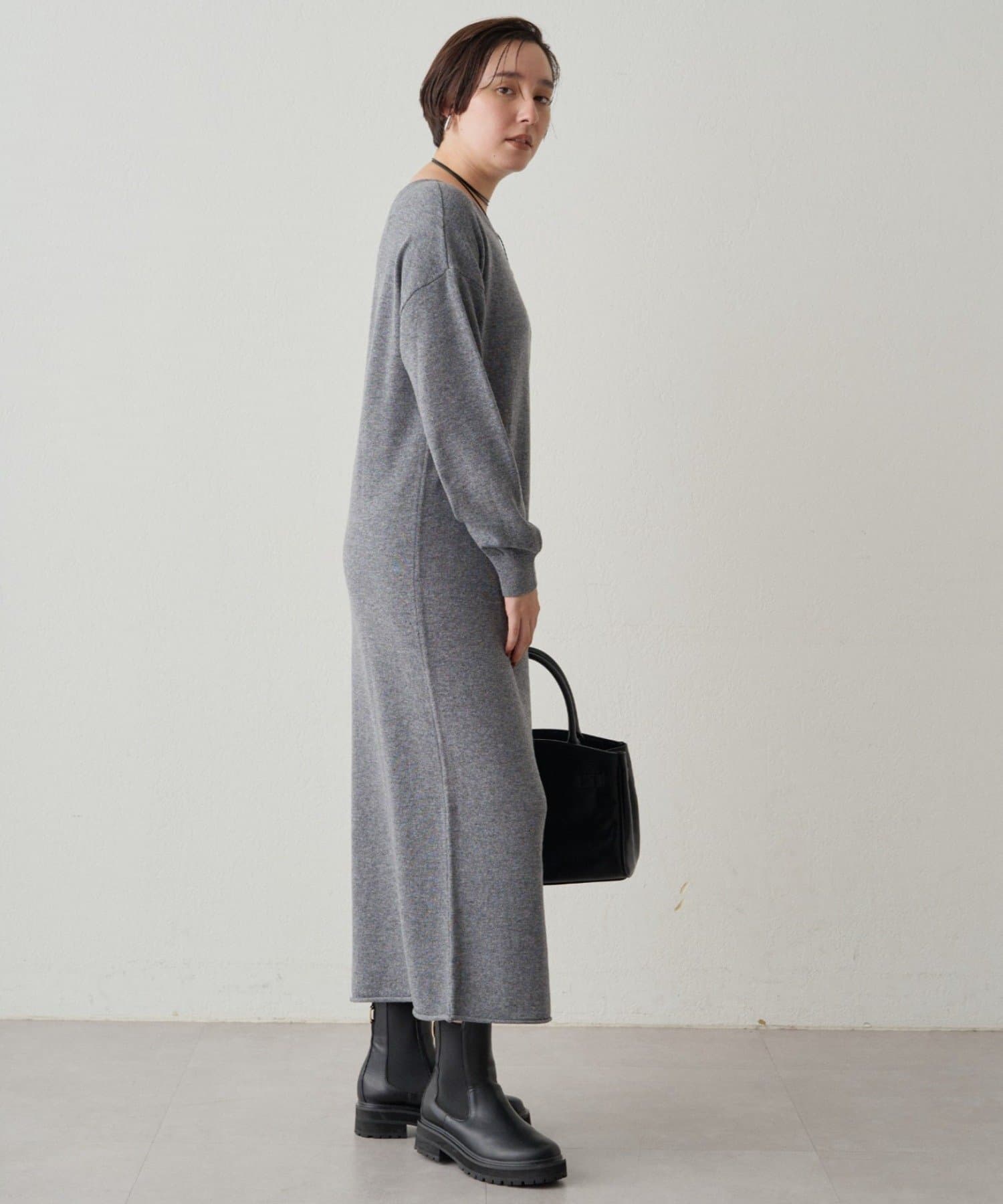 LOUNGEDRESS(ラウンジドレス) ウールカシミヤニットワンピース