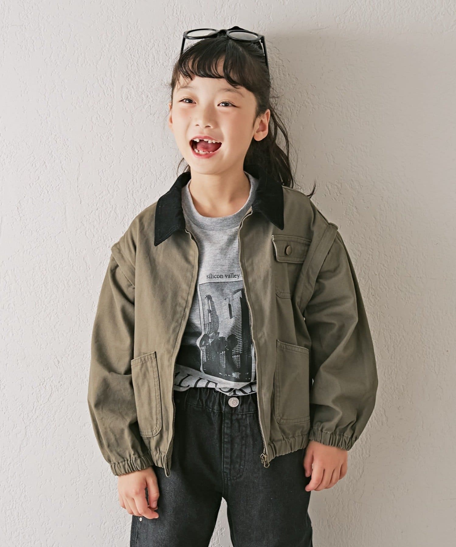 CIAOPANIC TYPY(チャオパニックティピー) 【KIDS】【男女兼用】袖取り外しワークジャケットアウター