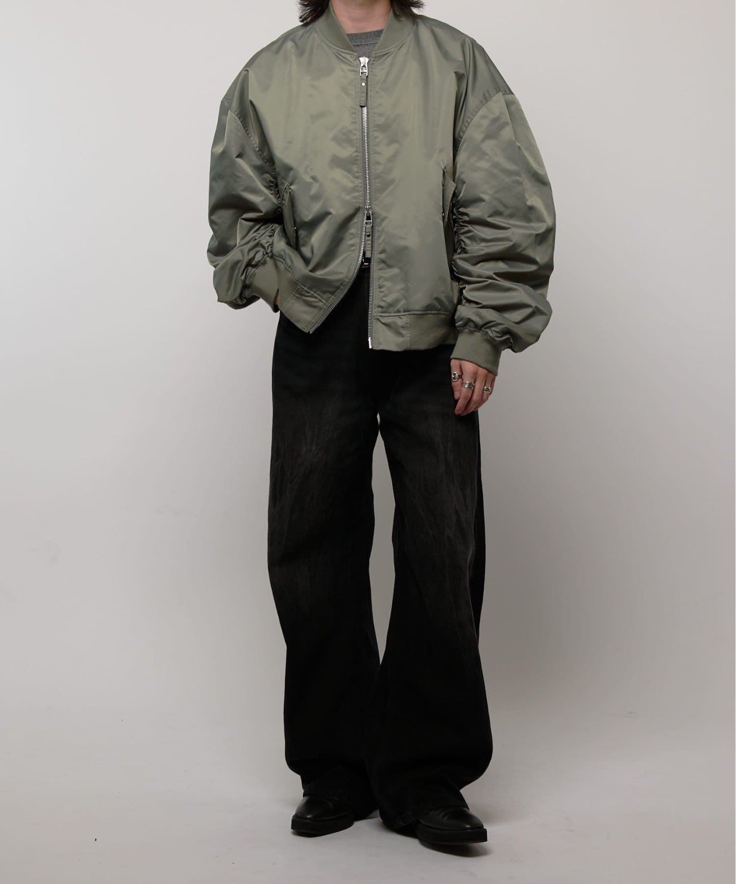 Lui's(ルイス) 【Neucon/ニューコン】シャーリングアームボリュームナイロンMA-1