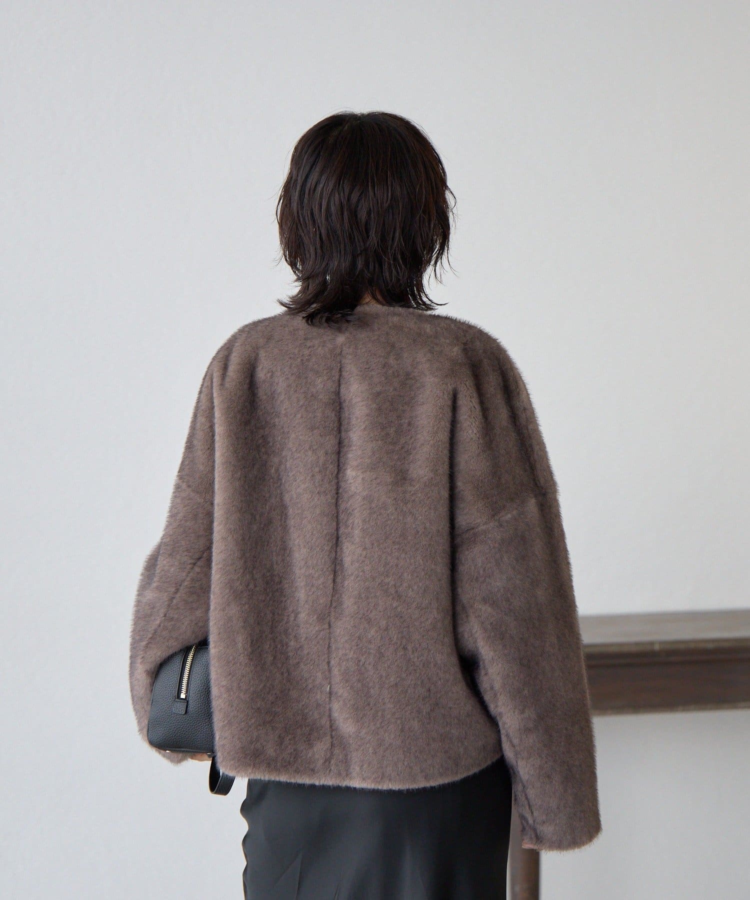 RIVE DROITE(リヴドロワ) 【シーズンムード高まる】ミンクライクショートコート