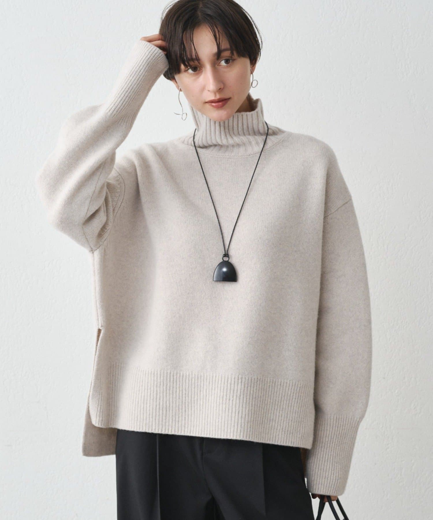 LOUNGEDRESS(ラウンジドレス) ウール100タートルニット