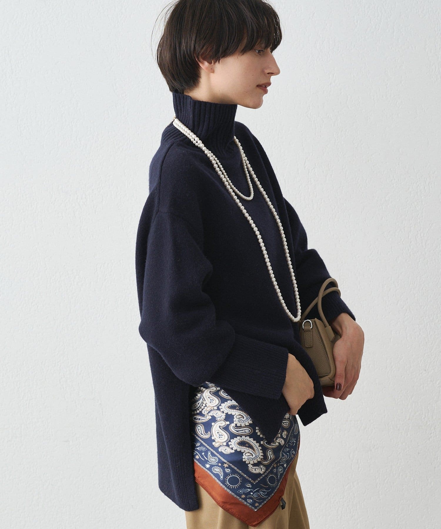 LOUNGEDRESS(ラウンジドレス) ウール100タートルニット