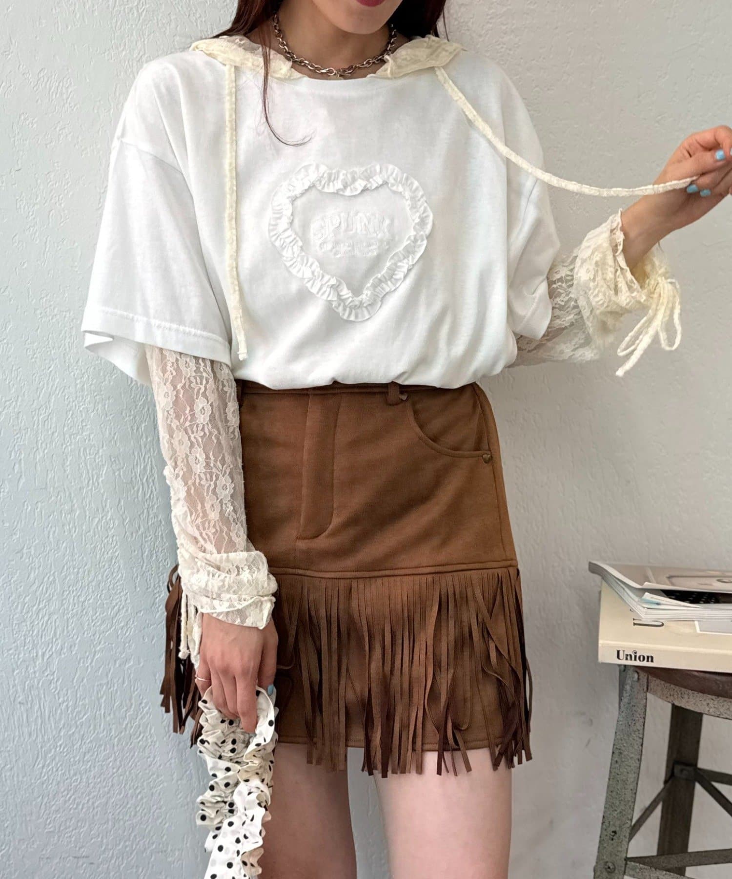 ブラウス シャツ 「25AW」フーディーレースシャツ レディース 25AW】フーディーレースシャツ | w closet(ダブルクローゼット