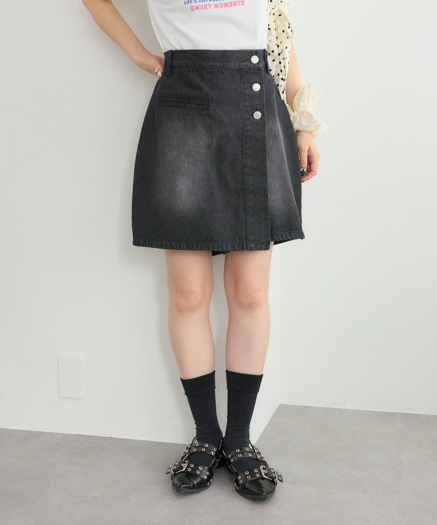 w closet(ダブルクローゼット) 【25AW】デニムスカパン