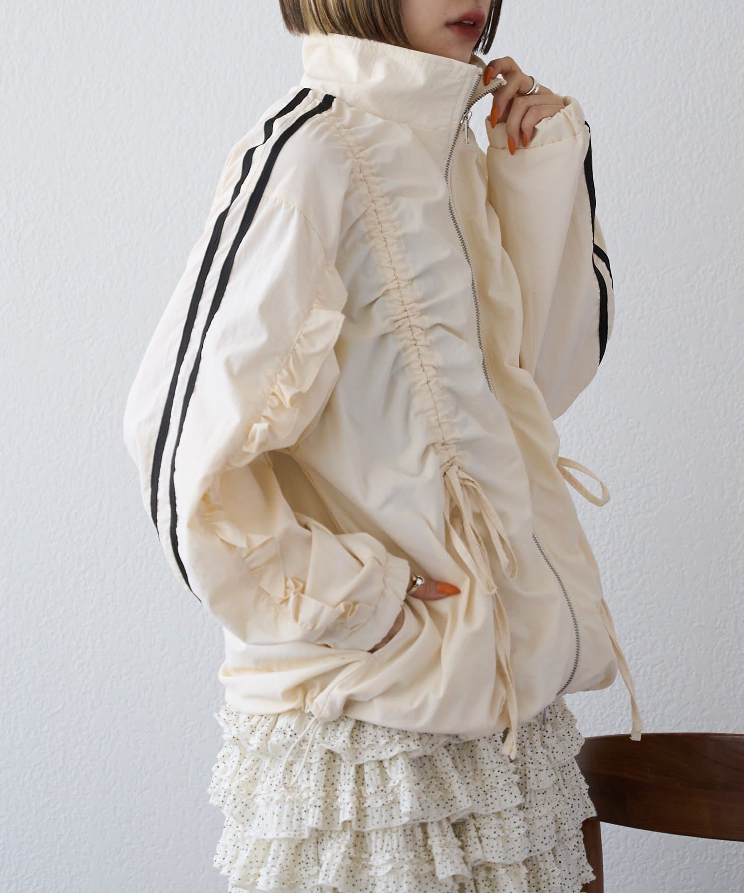 25AW/2サイズ展開】リボンラインZIPブルゾン | w closet(ダブル