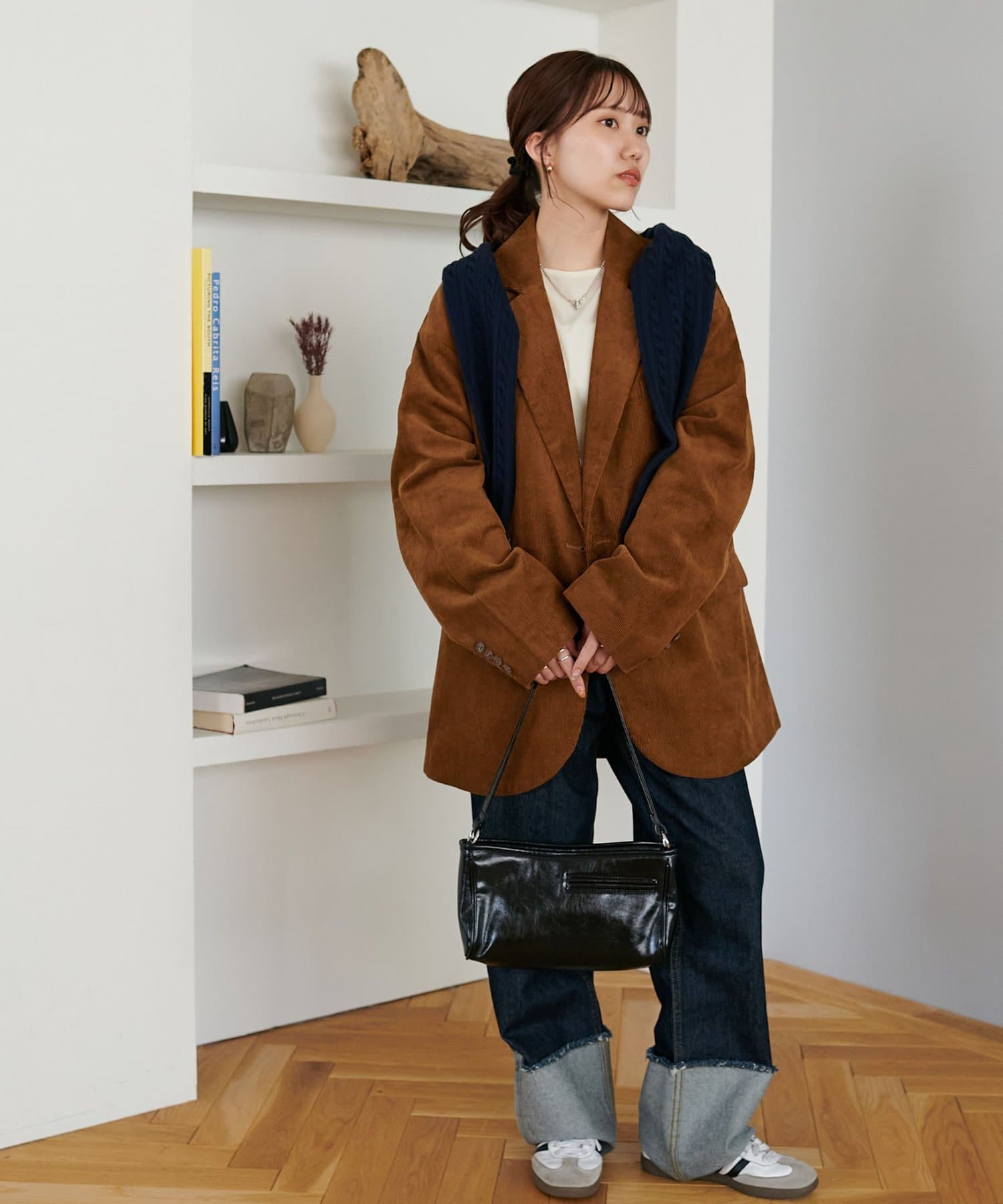 DISCOAT(ディスコート) 【ユニセックス】コーデュロイWブレストジャケット《セットアップ対応》