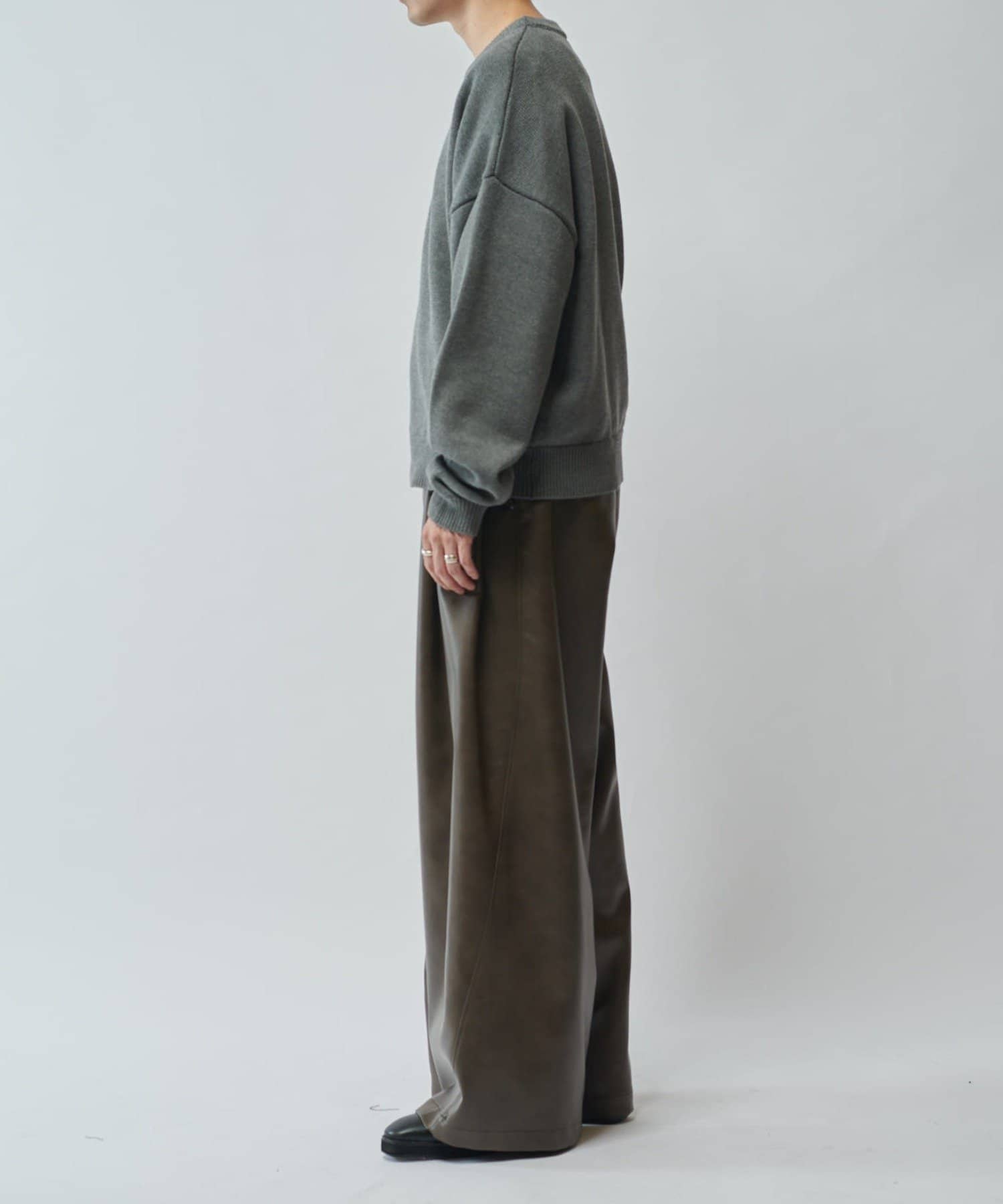 Lui's(ルイス) 【SURJENT】 シンセティックレザーワイドストレートパンツ