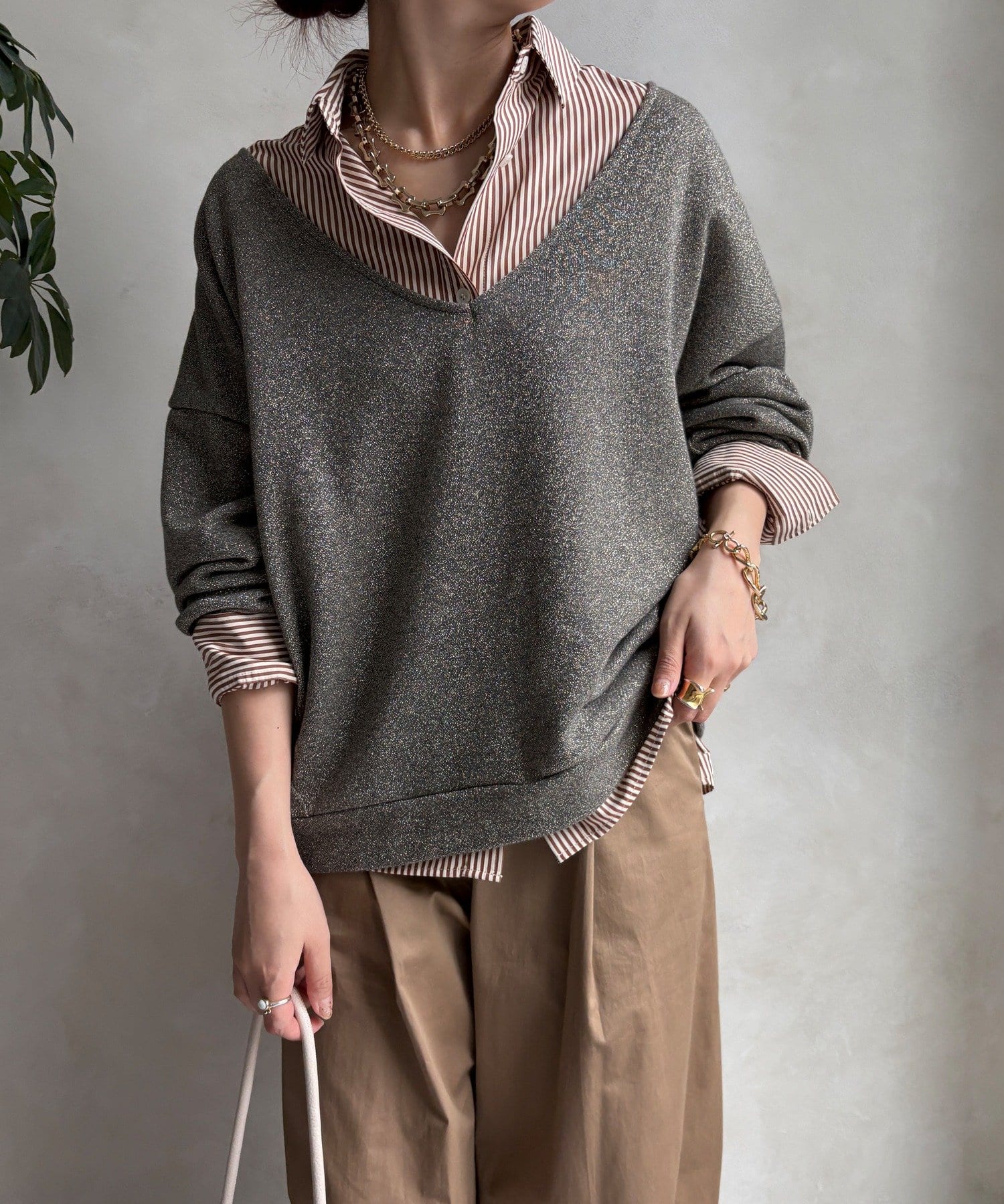 DOUDOU(ドゥドゥ) 【7/25～3日間限定 予約10％OFF】【SAKURA企画】ラメスウェットタンクセット