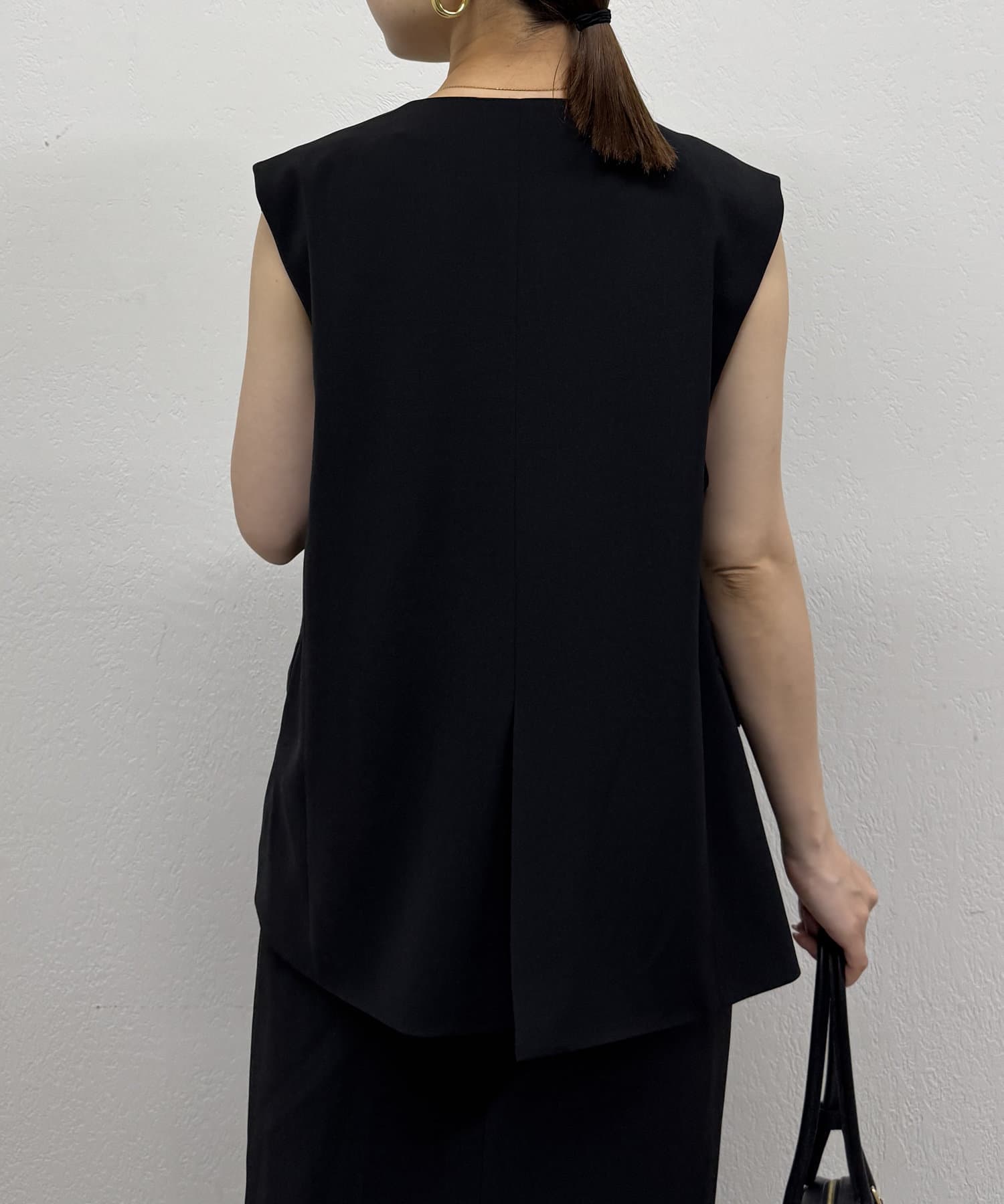 OUTLET(アウトレット) 【Loungedress】リネンライクベスト