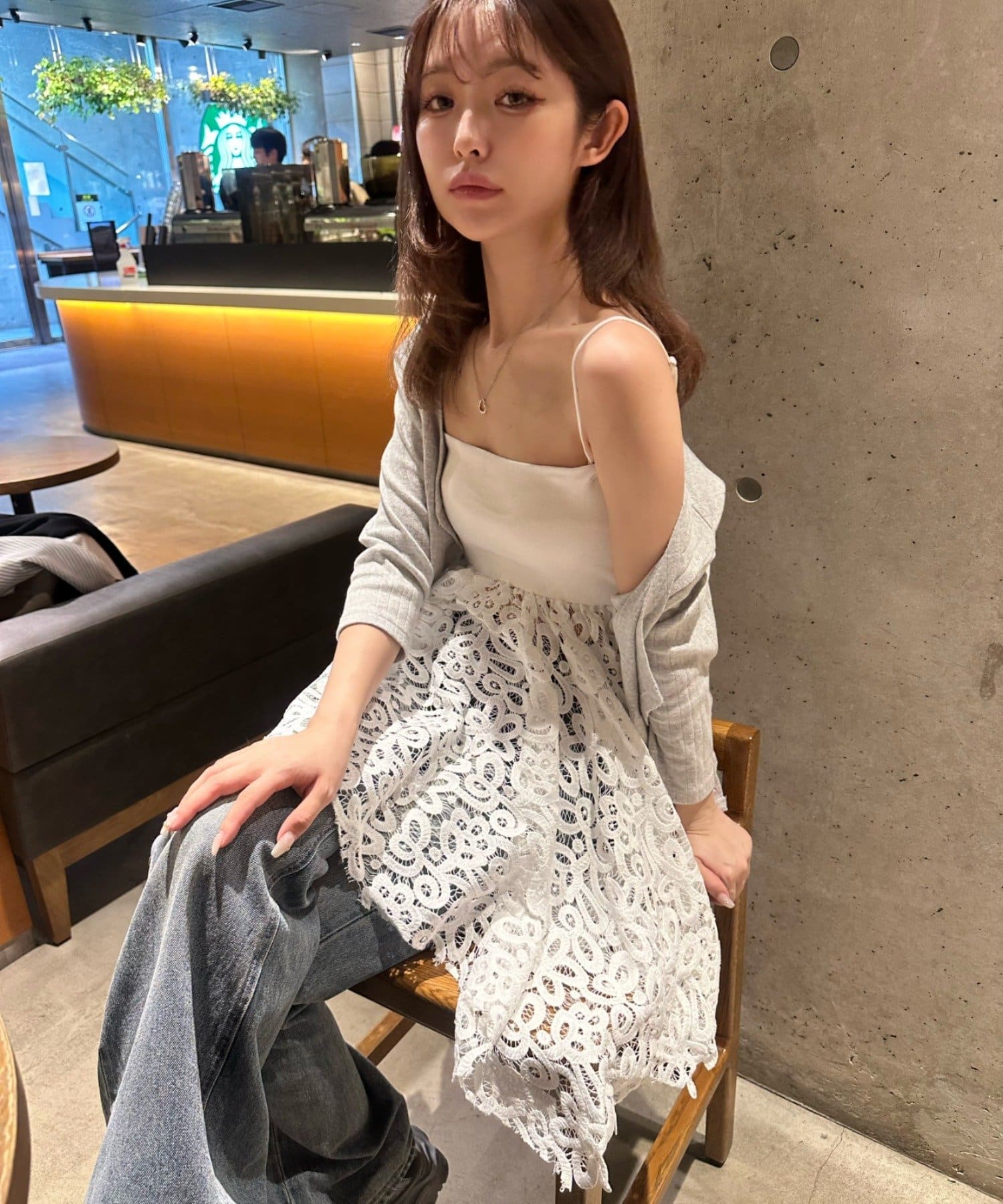 【視線を釘付け❤︎】⭐️LANVIN collection⭐️シースルースーツ AW】WOMEN ドライタッチグレンチェックスカート(防風裏地付き