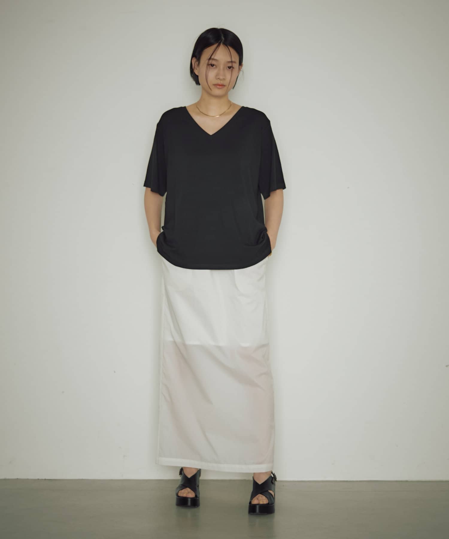 AURALEE シアーナイロンスカート Auralee Elastic Sheer Nylon Skirt Black | END. (US)