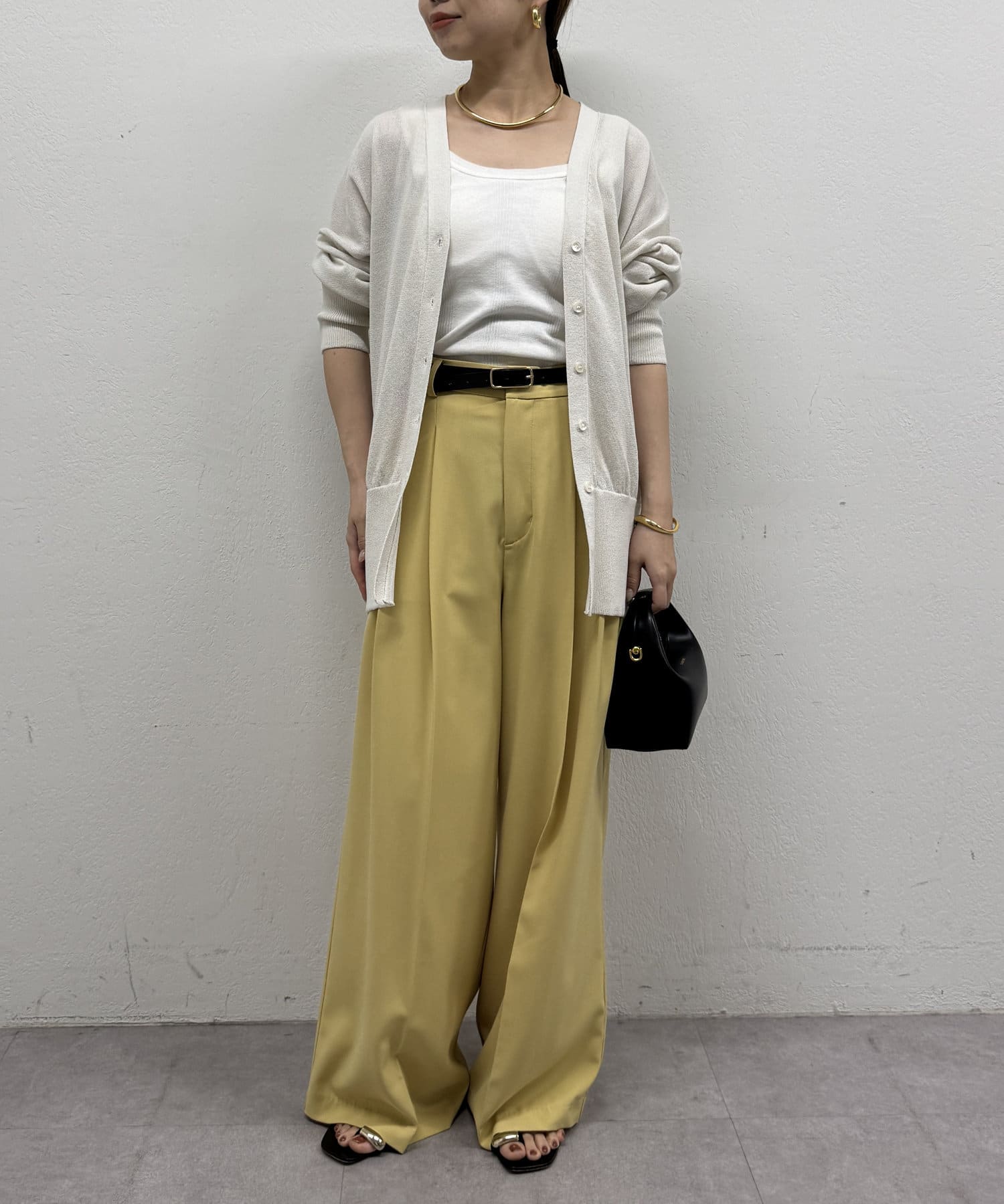 美品♡Loungedress 和紙ニット ゆったり オーバーサイズ フリーサイズ セール】和紙クルーニット（ニット/セーター）｜LOUNGEDRESS