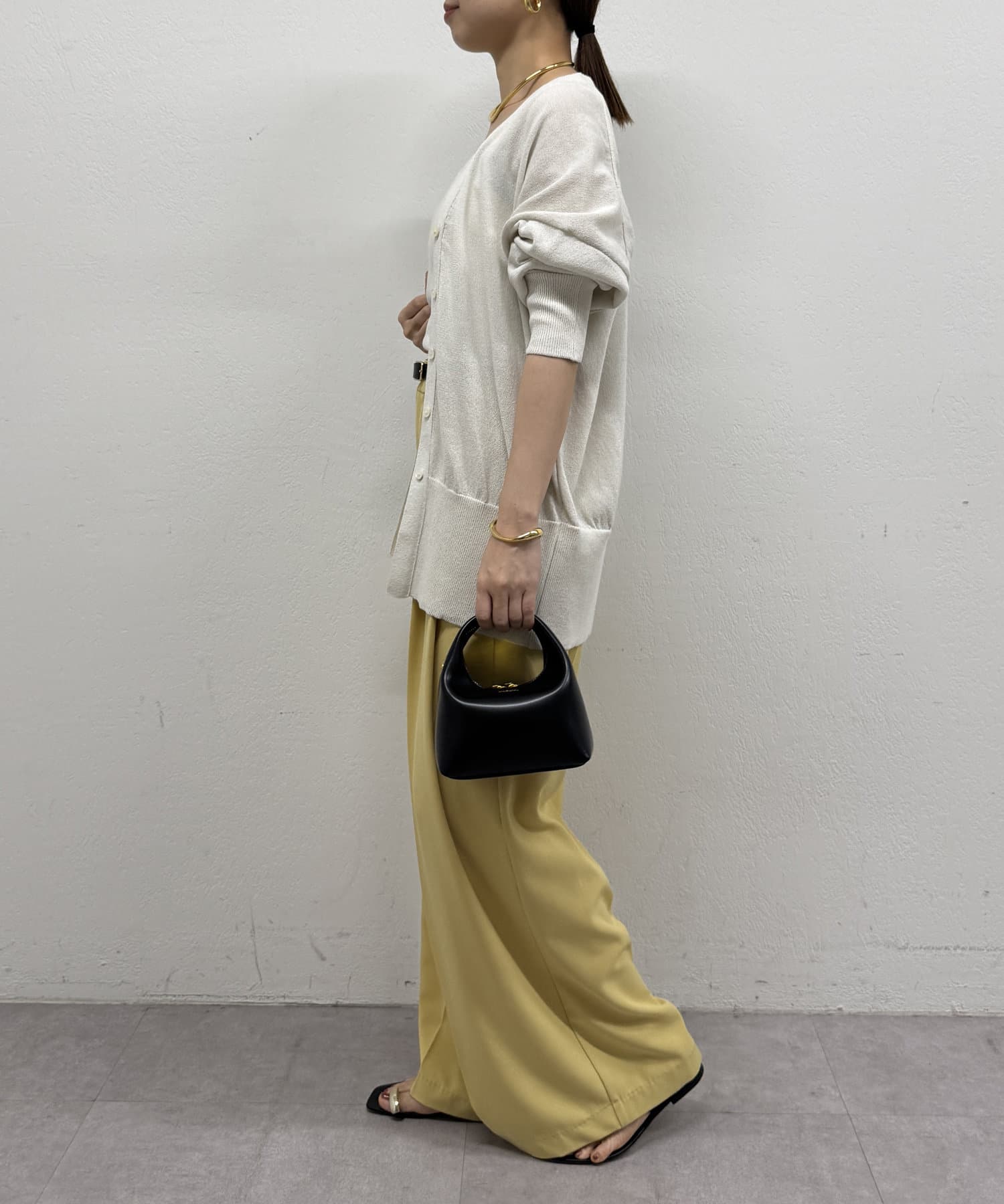Loungedress(Loungedress GALLARDAGALANTE)◆ニットベスト(薄手)/FREE/ポリエステル/CRM/無地/LDZ1021405A0001 LOUNGEDRESS（ラウンジドレス）の「【WEB限定】リネンライク