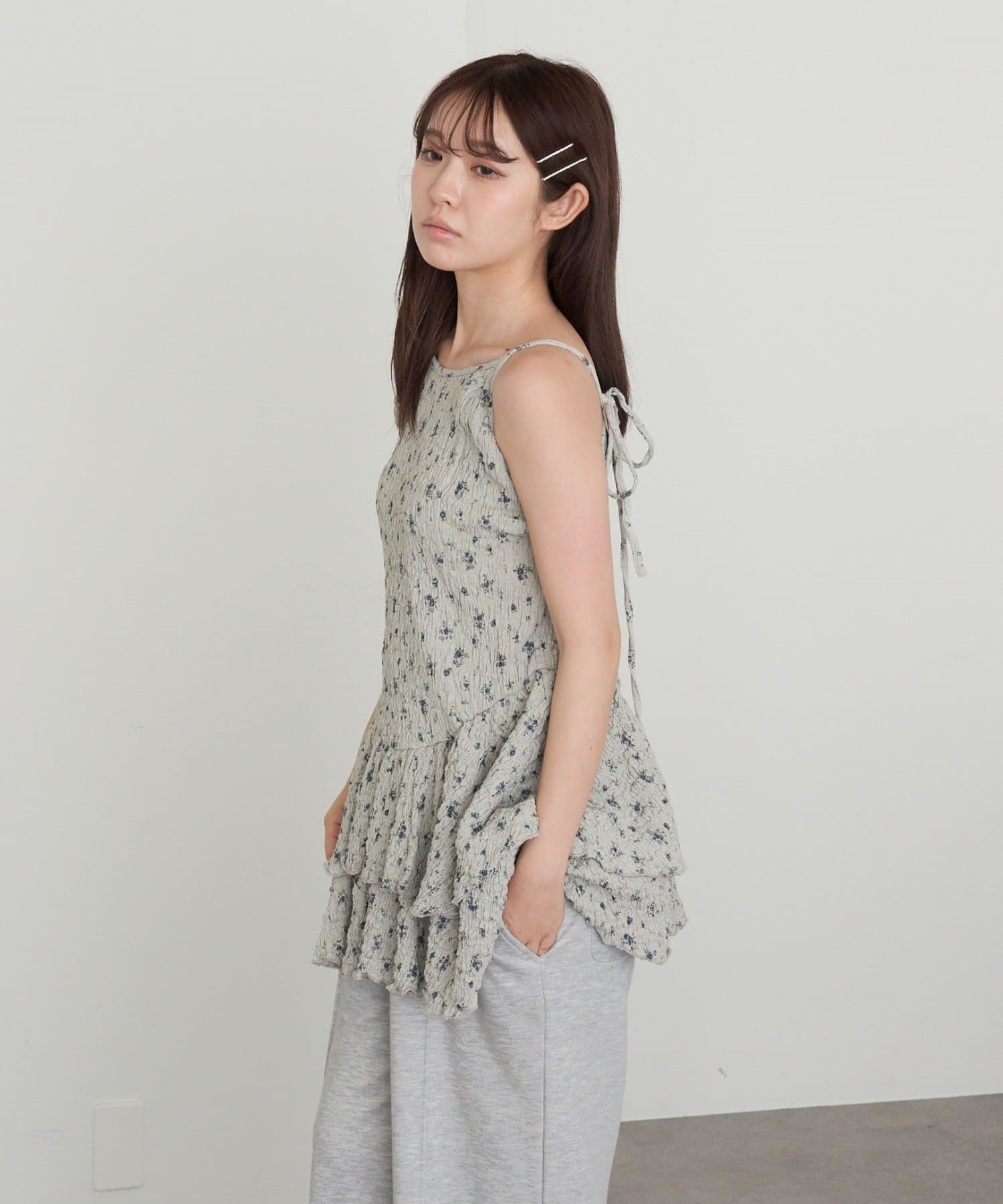 OUTLET(アウトレット) 【RAY CASSIN】カットキャミミニワンピース