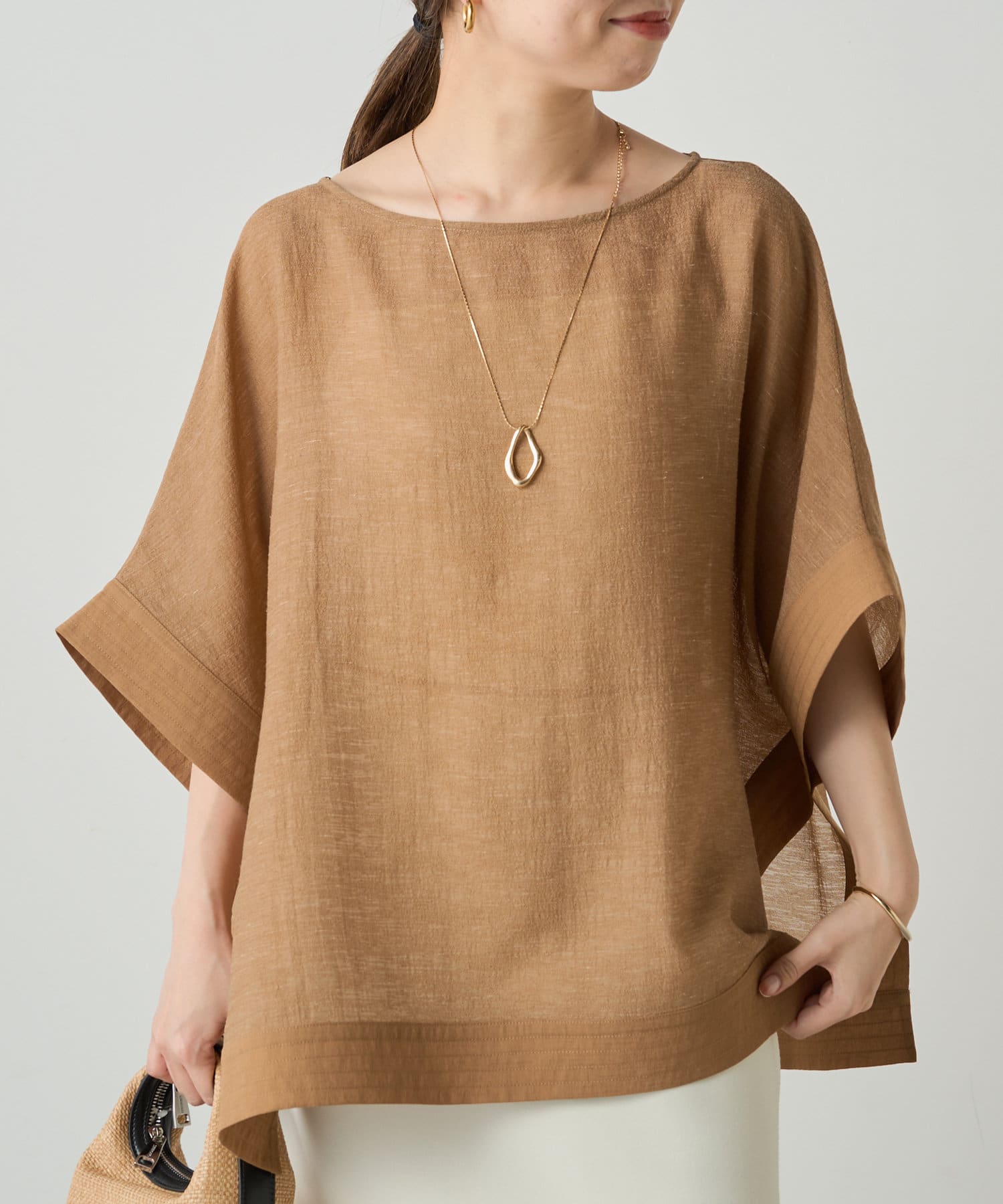 見逃し厳禁！おトクな Loungedress】シアースクエアブラウス | OUTLET(アウトレット トップス