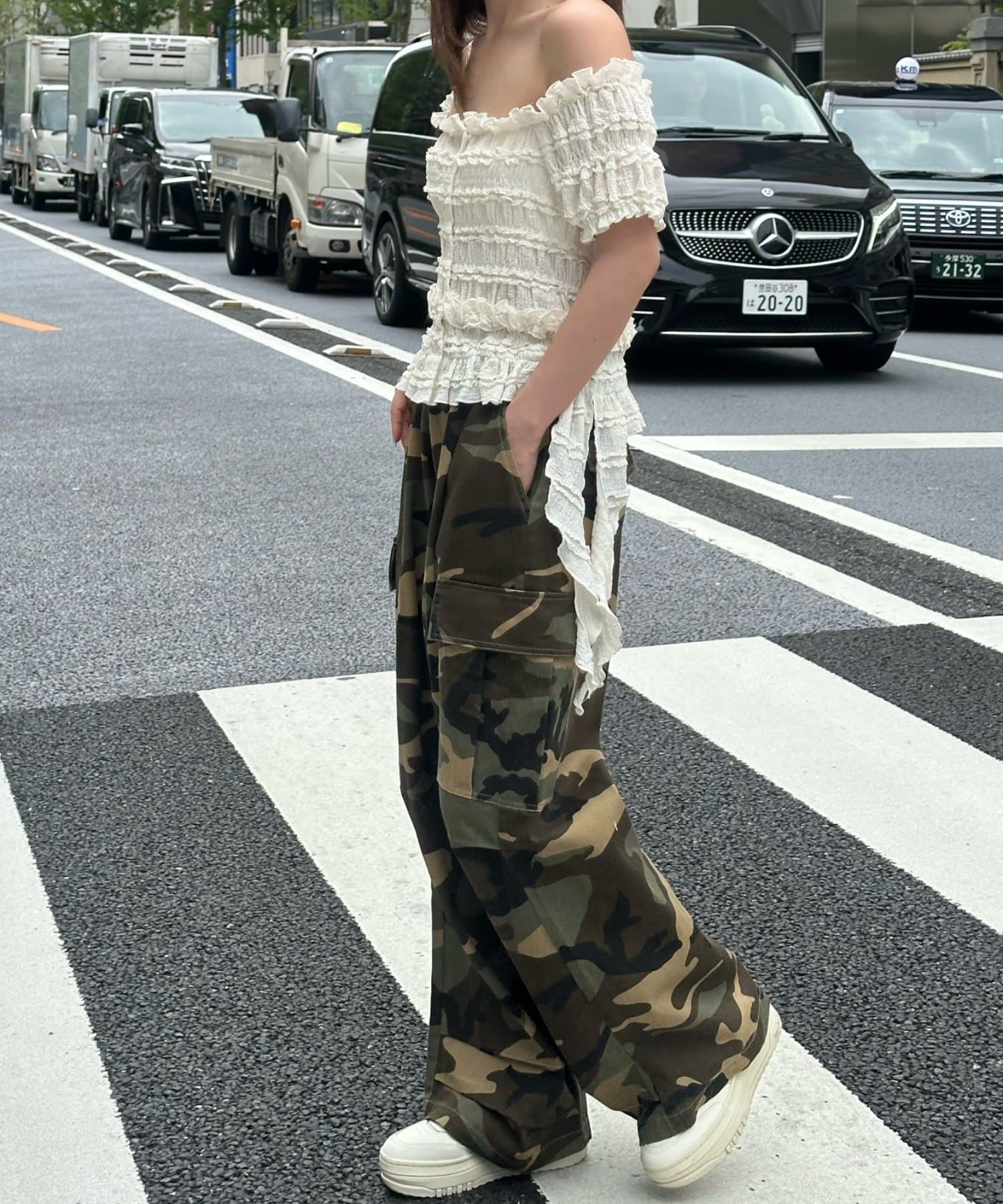 RAY CASSIN ブラック シアーカーゴパンツ PAL GROUP OUTLET｜【RAY CASSIN】タックカーゴパンツ | Rakuten