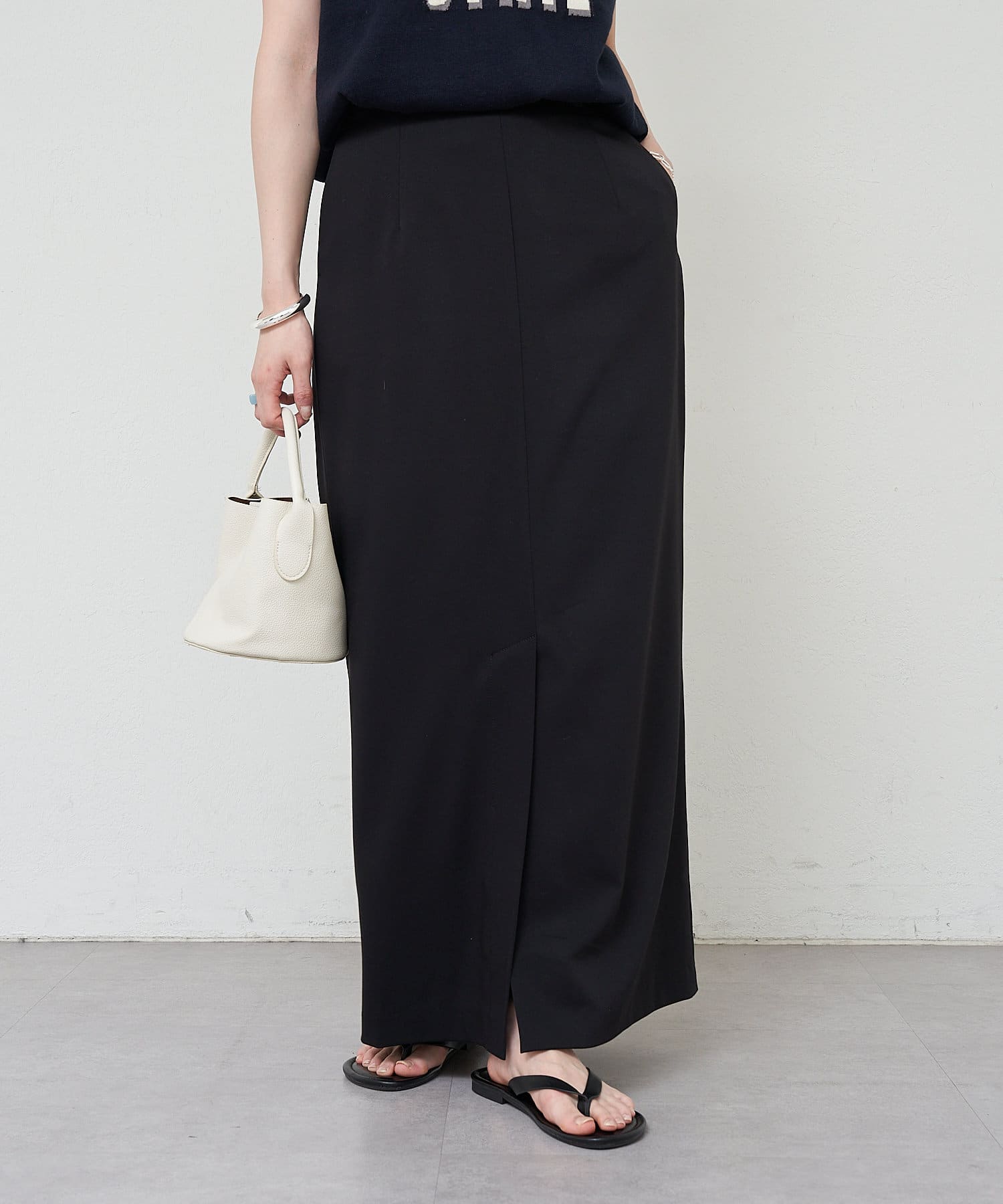 OUTLET(アウトレット) 【SHENERY】フロントスリットタイトスカート