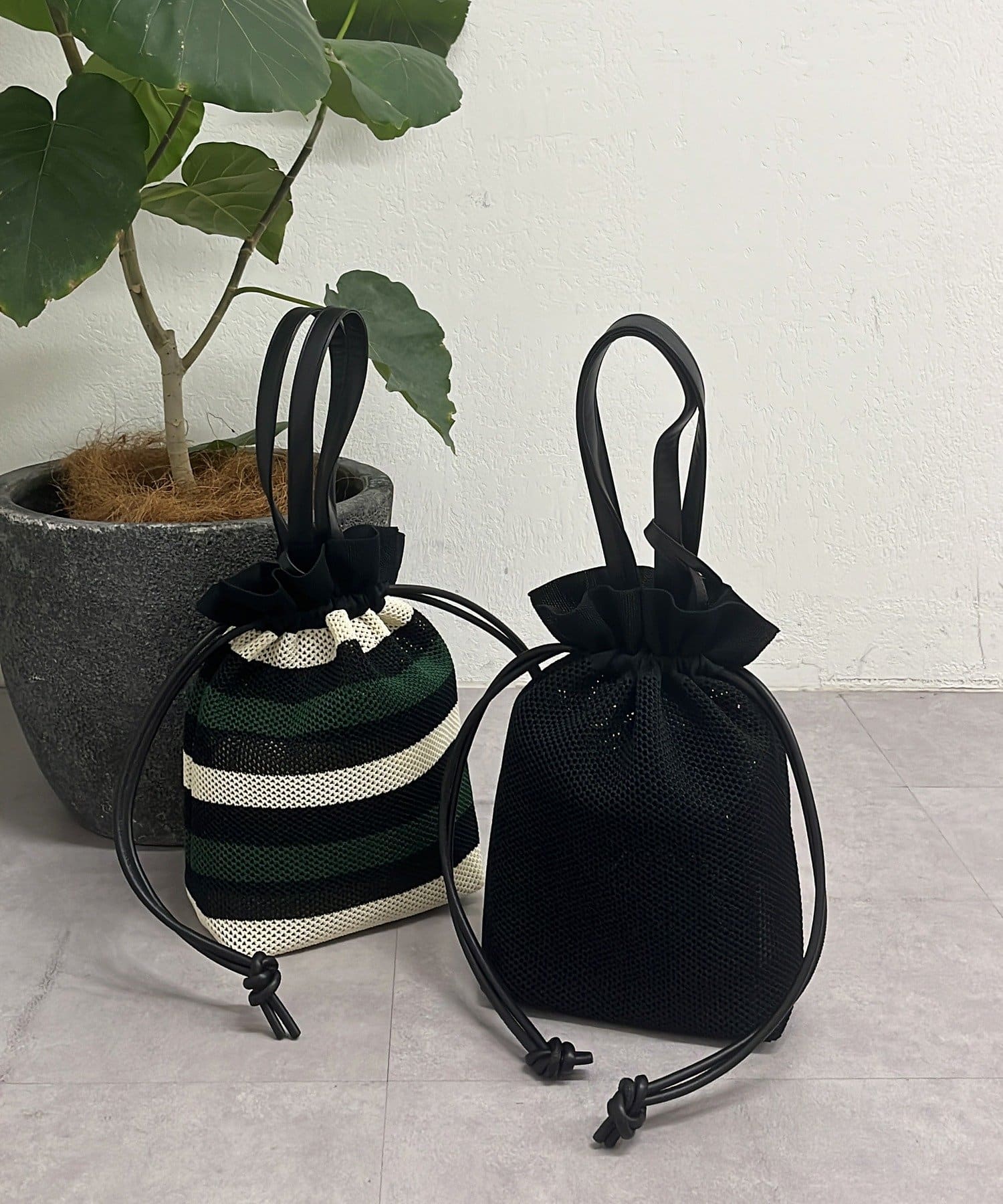 earthy_】メッシュ巾着Bag | OUTLET(アウトレット)レディース