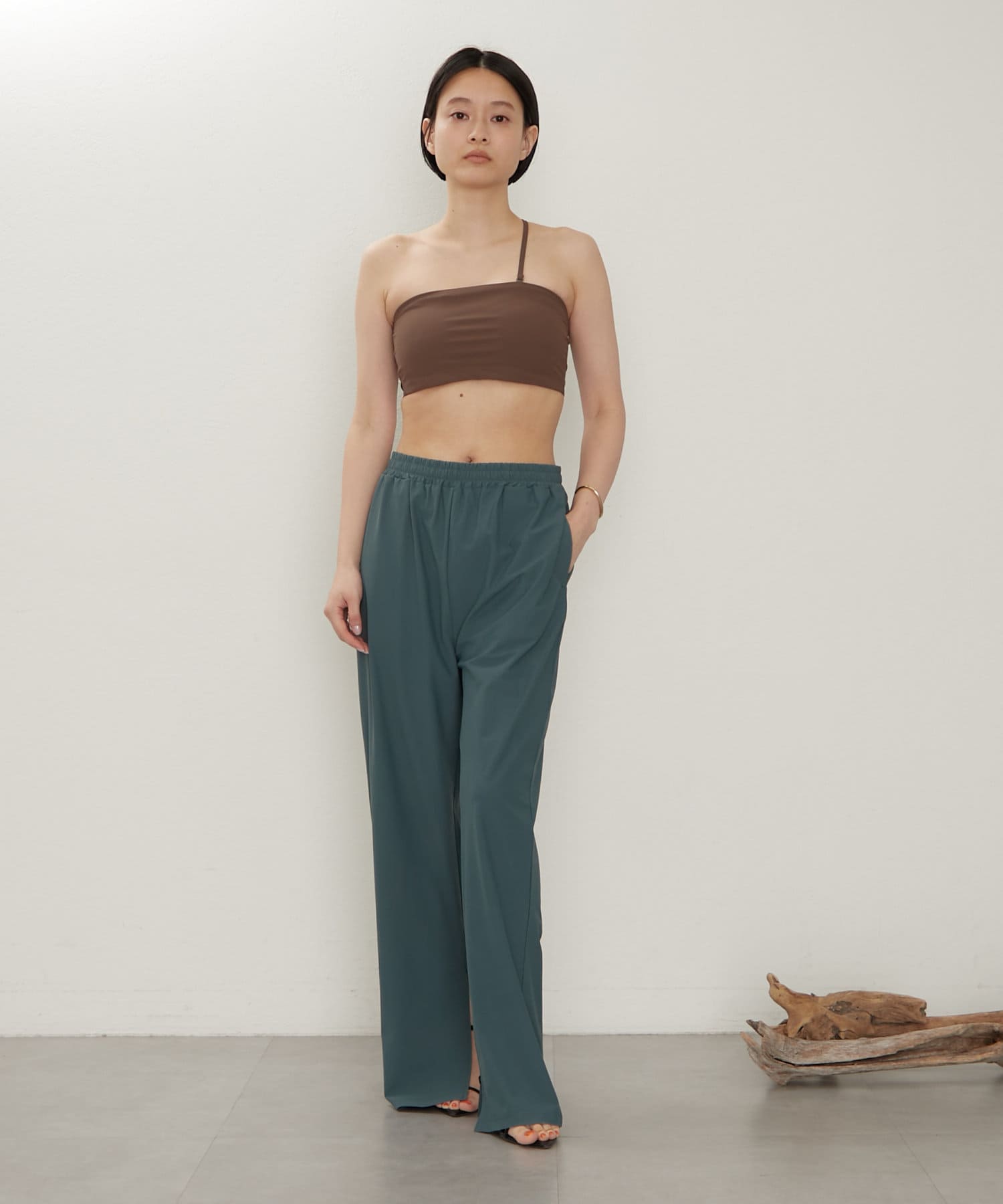 earthy_ サイドポケットドロストオールインワン　ワンショルバンドゥブラ earthy_】サイドポケットドロストオールインワン[品番