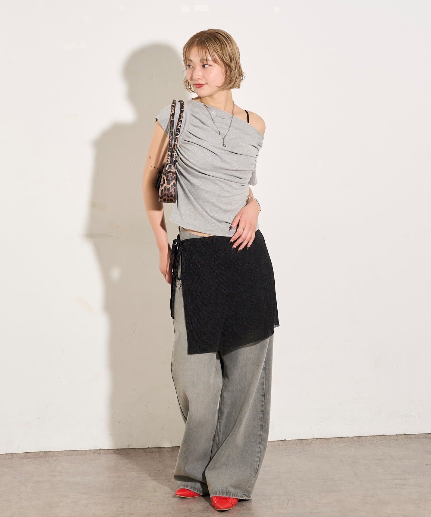 OUTLET(アウトレット) 【WHO'S WHO gallery】シアーラップスカート