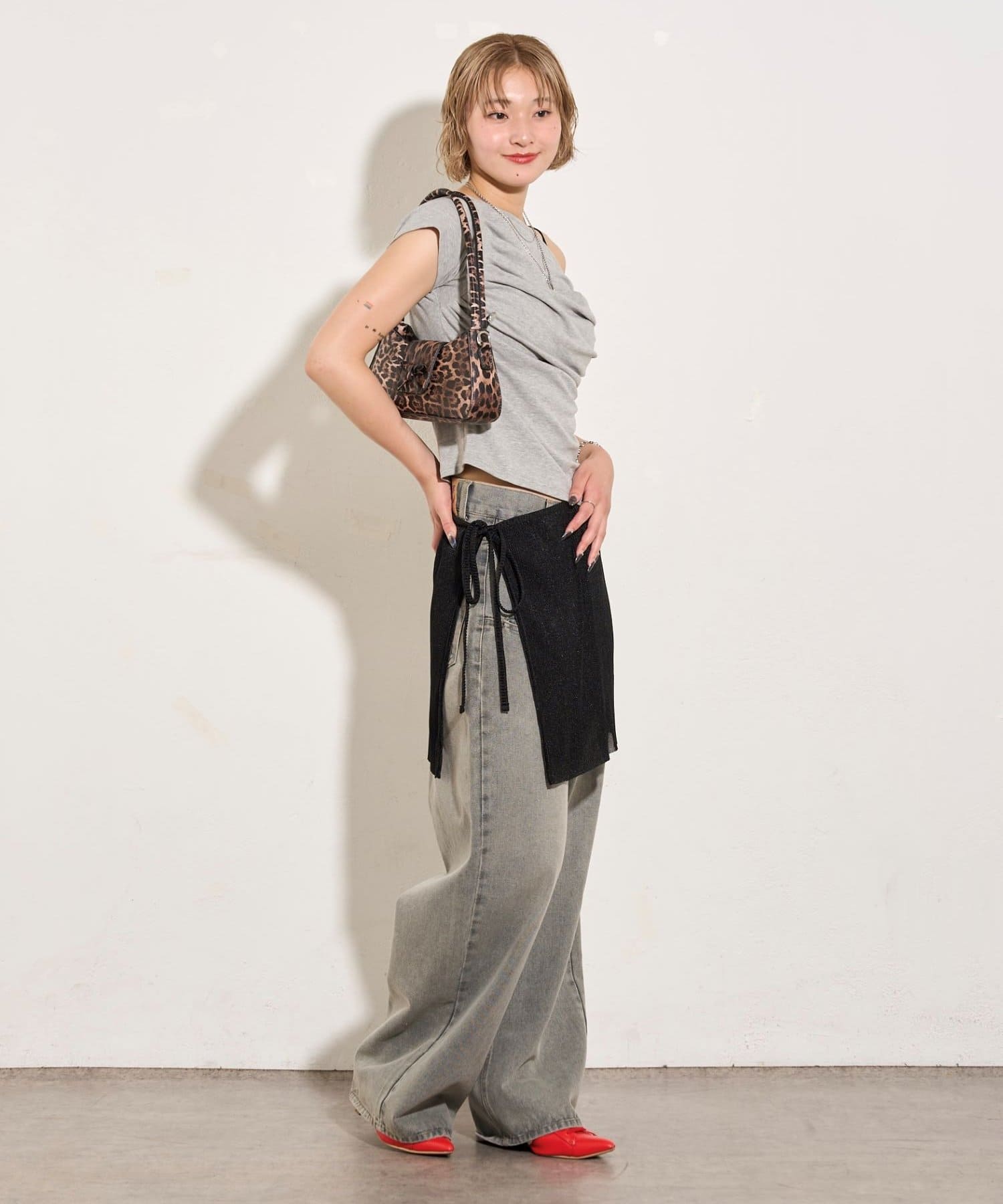 OUTLET(アウトレット) 【WHO'S WHO gallery】シアーラップスカート
