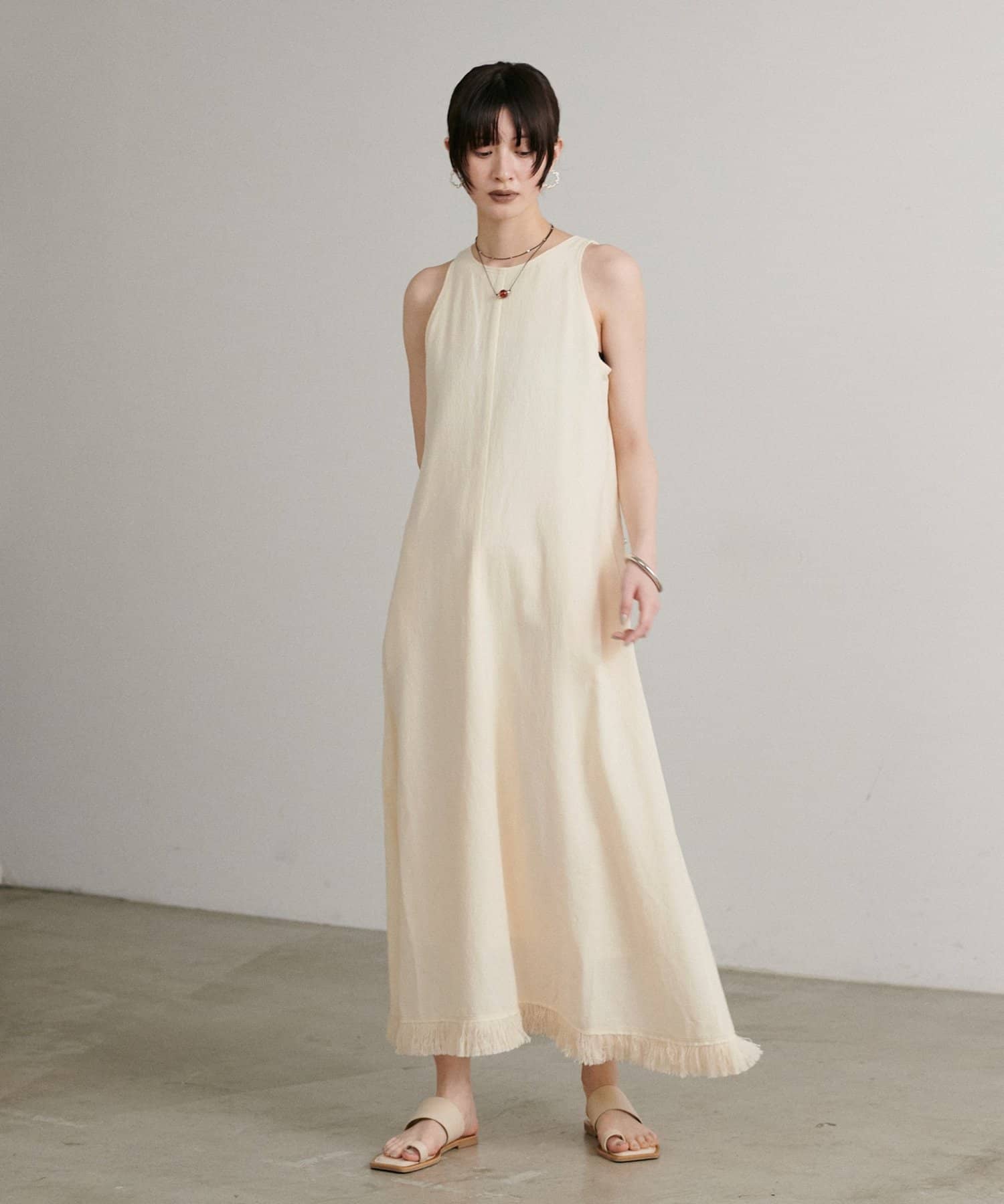 LARUTA(ラルータ) アメスリフリンジワンピース