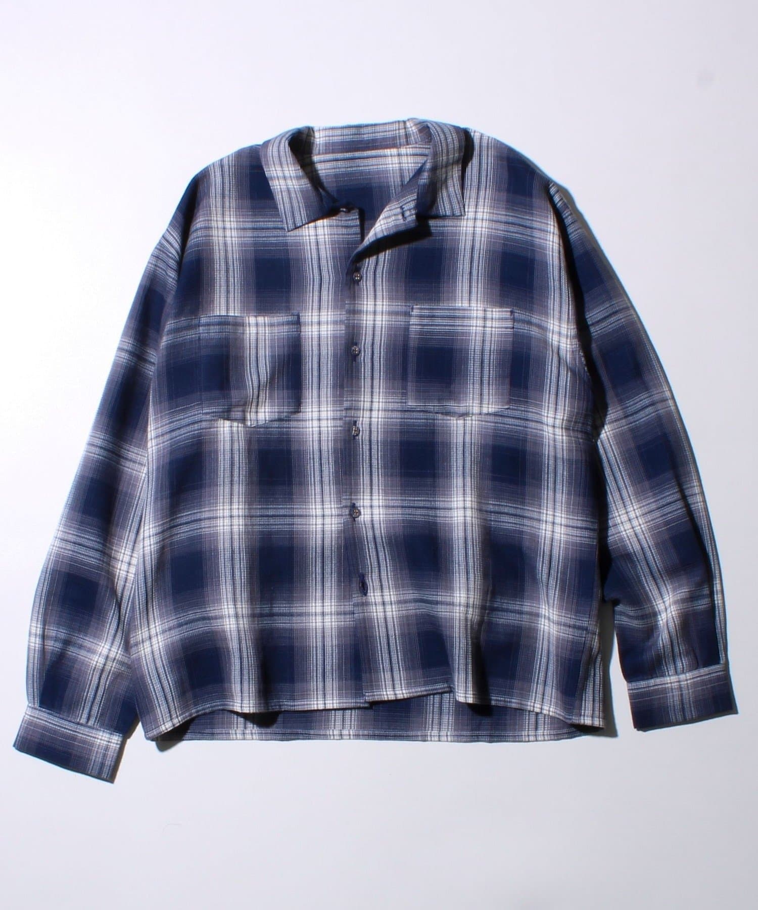 立体感×抜け感が魅力。今っぽさをまとえる軽やかシャツ【おすすめポイント】・ワッフル織の表情豊かなオンブレチェック生地が、1枚でも主役級の存在感・落ち感のある素材でゆるっと着られる今どきシルエット・ドロ