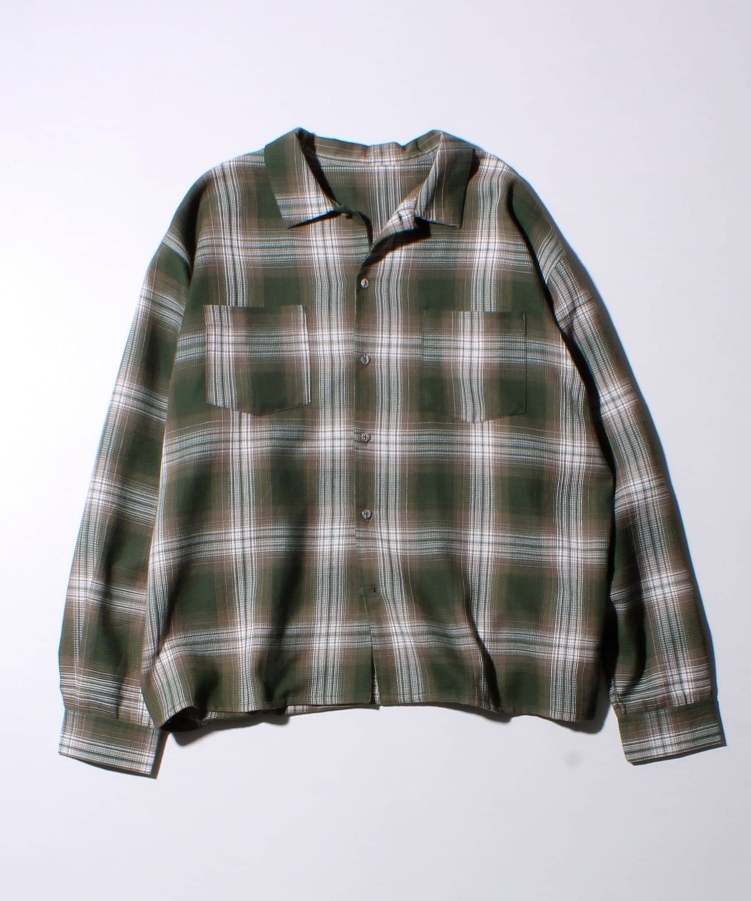 立体感×抜け感が魅力。今っぽさをまとえる軽やかシャツ【おすすめポイント】・ワッフル織の表情豊かなオンブレチェック生地が、1枚でも主役級の存在感・落ち感のある素材でゆるっと着られる今どきシルエット・ドロ