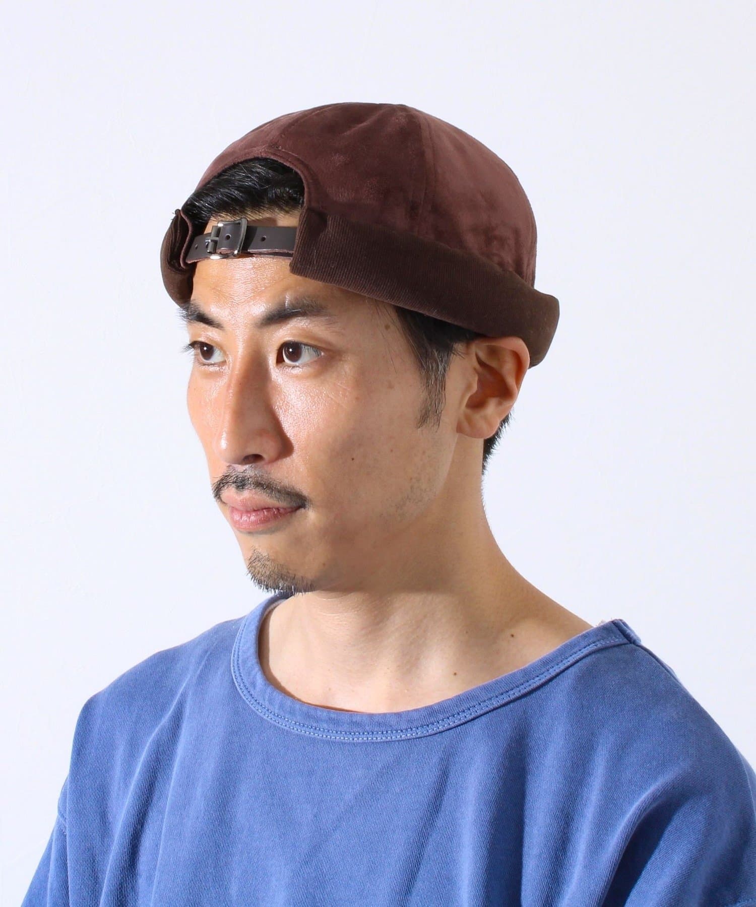 FREDY & GLOSTER(フレディ アンド グロスター) 【GLOSTER】コンビネーションロールキャップ 異素材ミックス