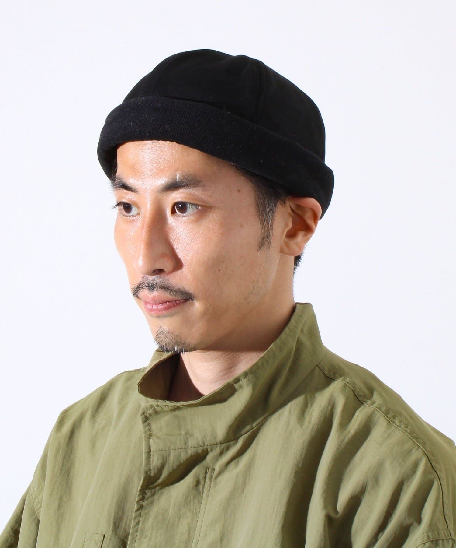 FREDY & GLOSTER(フレディ アンド グロスター) 【GLOSTER】コンビネーションロールキャップ 異素材ミックス