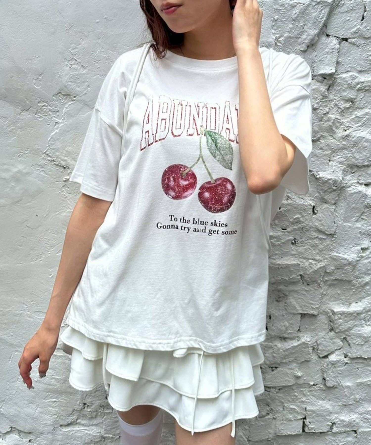 オリーブ デ オリーブ【F】半袖 プリント Tシャツ チュニック 大きめ オリーブ デ オリーブ【F】半袖 プリント Tシャツ チュニック