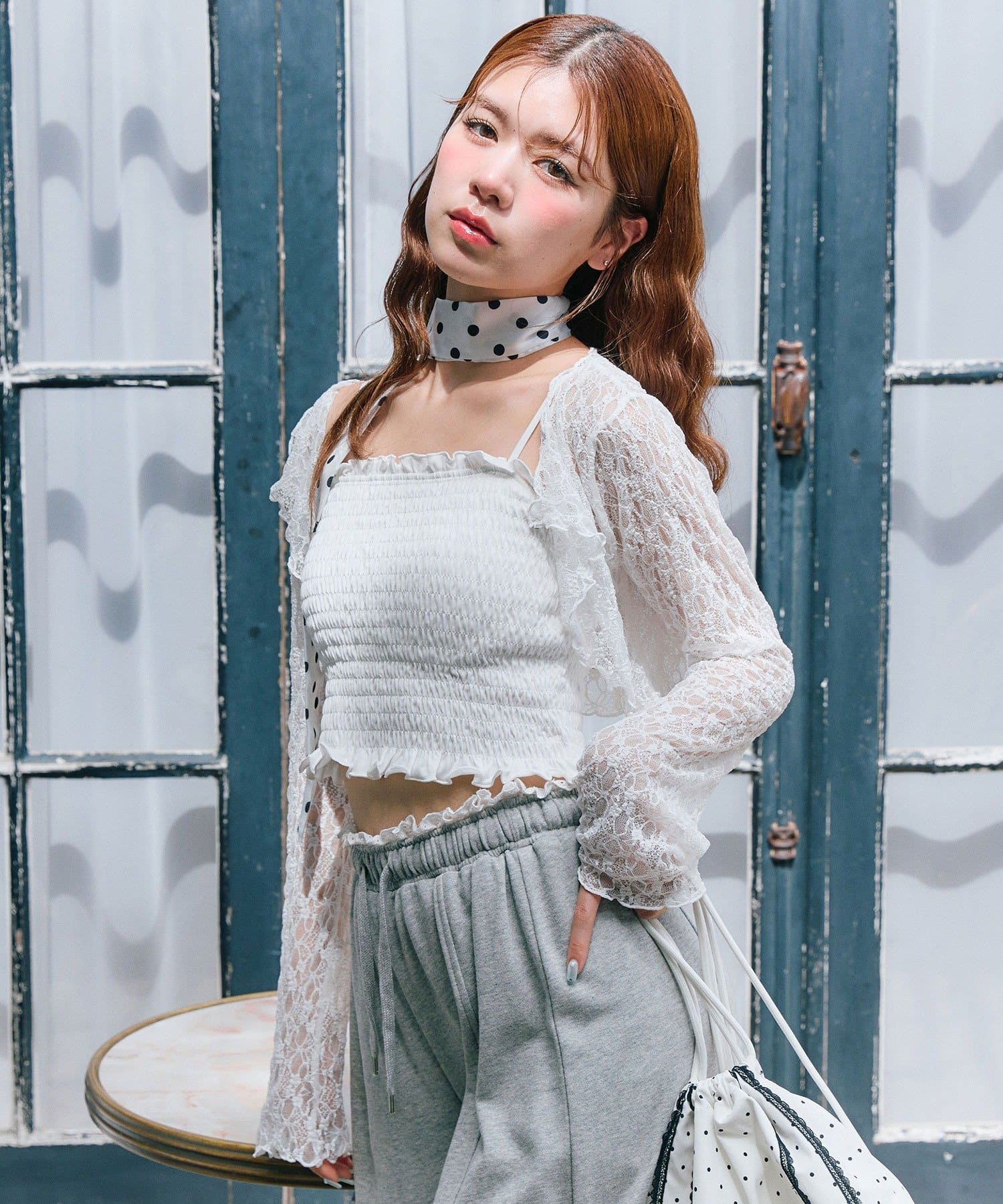 olive des olive ボレロセット ピンク OLIVE des OLIVE/【OLIVE des OLIVE】ボレロ×タンクセット｜NICE