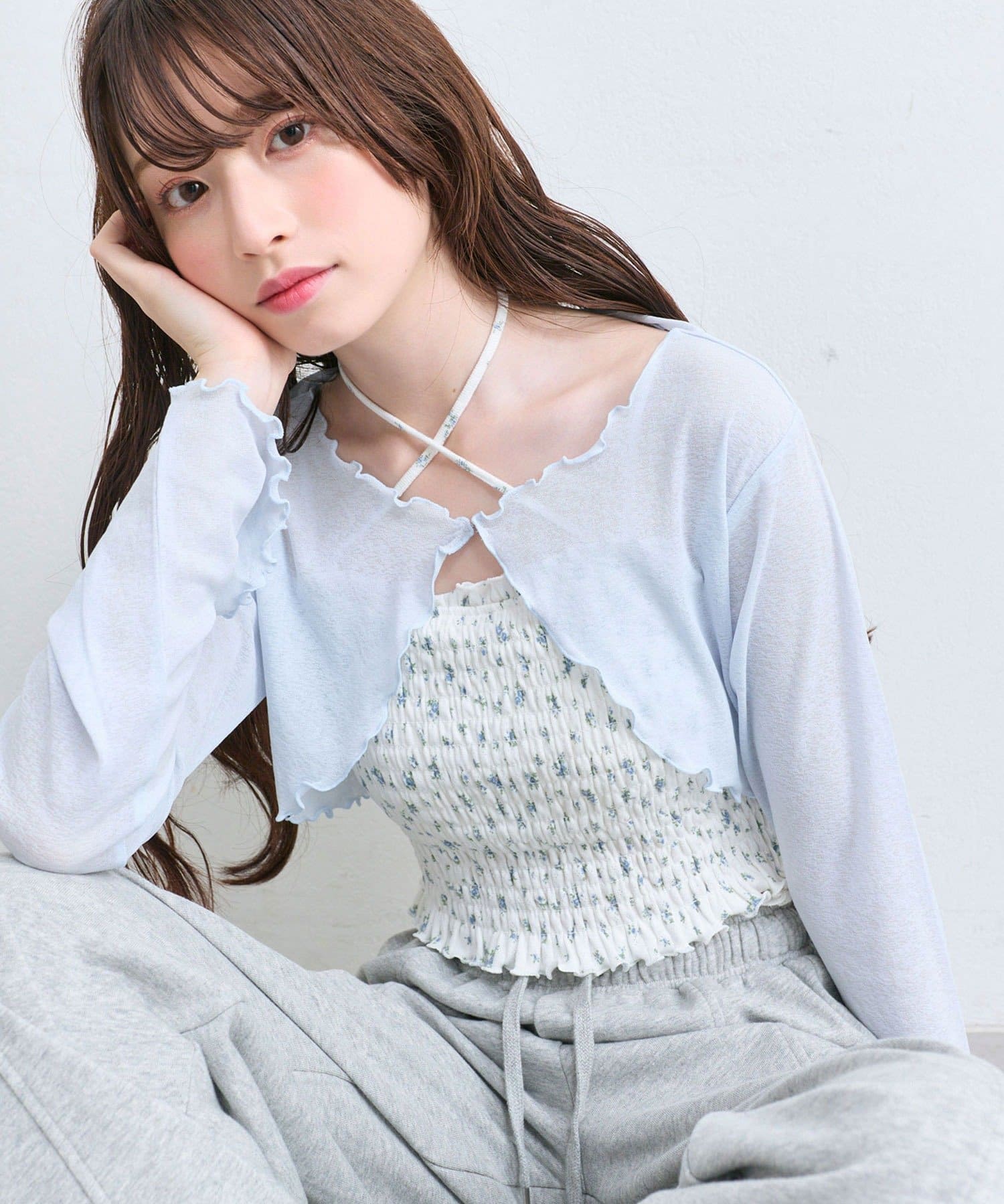 OLIVE des OLIVE(オリーブ デ オリーブ) キャミ×ボレロセット