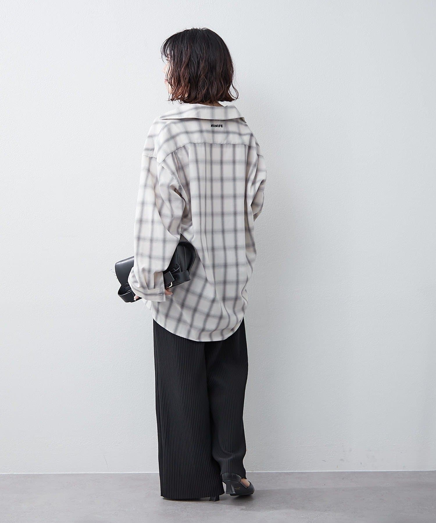 NICE CLAUP / OLIVE des OLIVE OUTLET(ナイスクラップ  / オリーブ デ オリーブ アウトレット) 【RMAF】カットプリーツパンツ