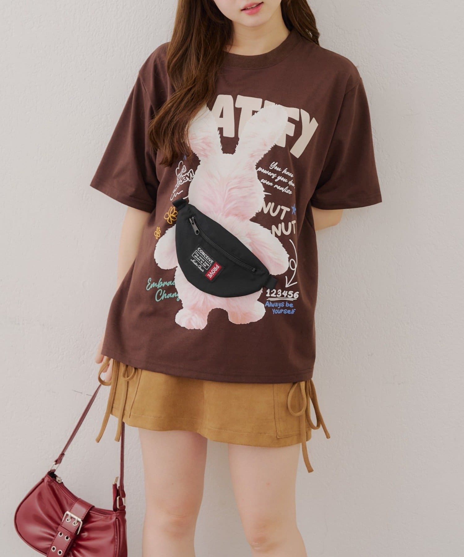 NICE CLAUP / OLIVE des OLIVE OUTLET(ナイスクラップ  / オリーブ デ オリーブ アウトレット) 【RMAF】ウサギのサコッシュBIGT